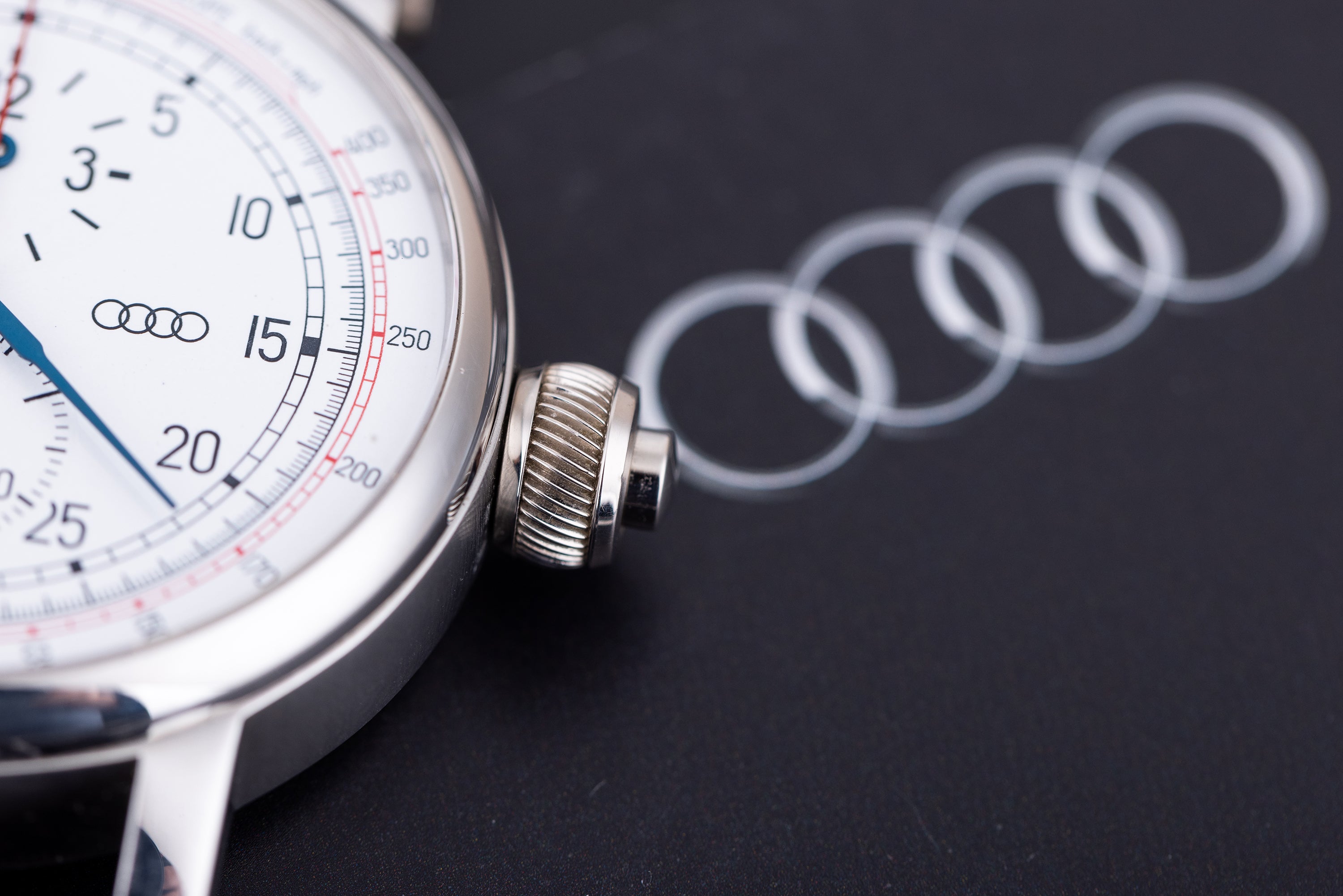 Chronoswiss Tachoscope | Audi 100 Years Anniversary Watch, Limited 100 Pieces | REF. CHA 1520 | Enamel Dial | Platinum
