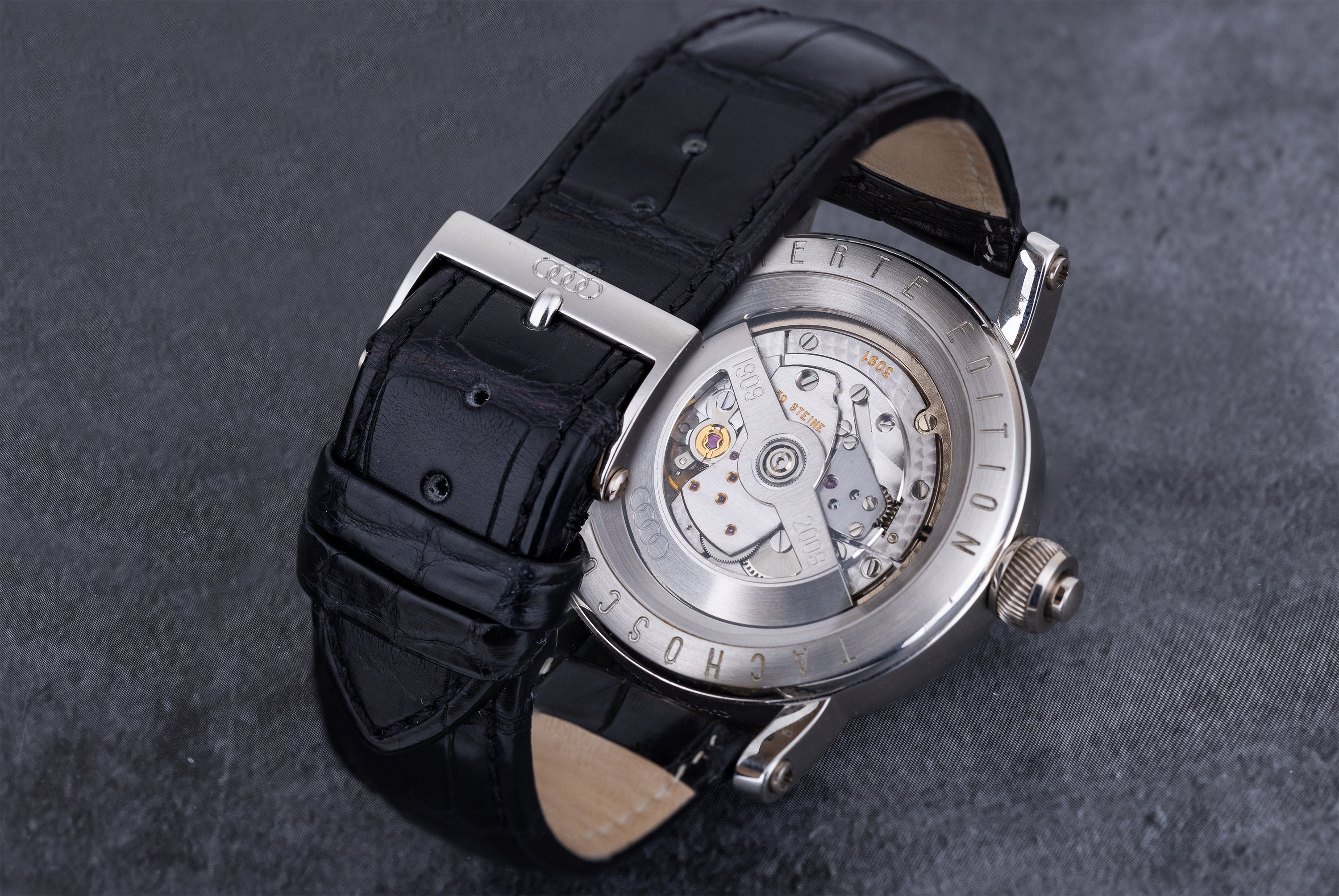 Chronoswiss Tachoscope | Audi 100 Years Anniversary Watch, Limited 100 Pieces | REF. CHA 1520 | Enamel Dial | Platinum