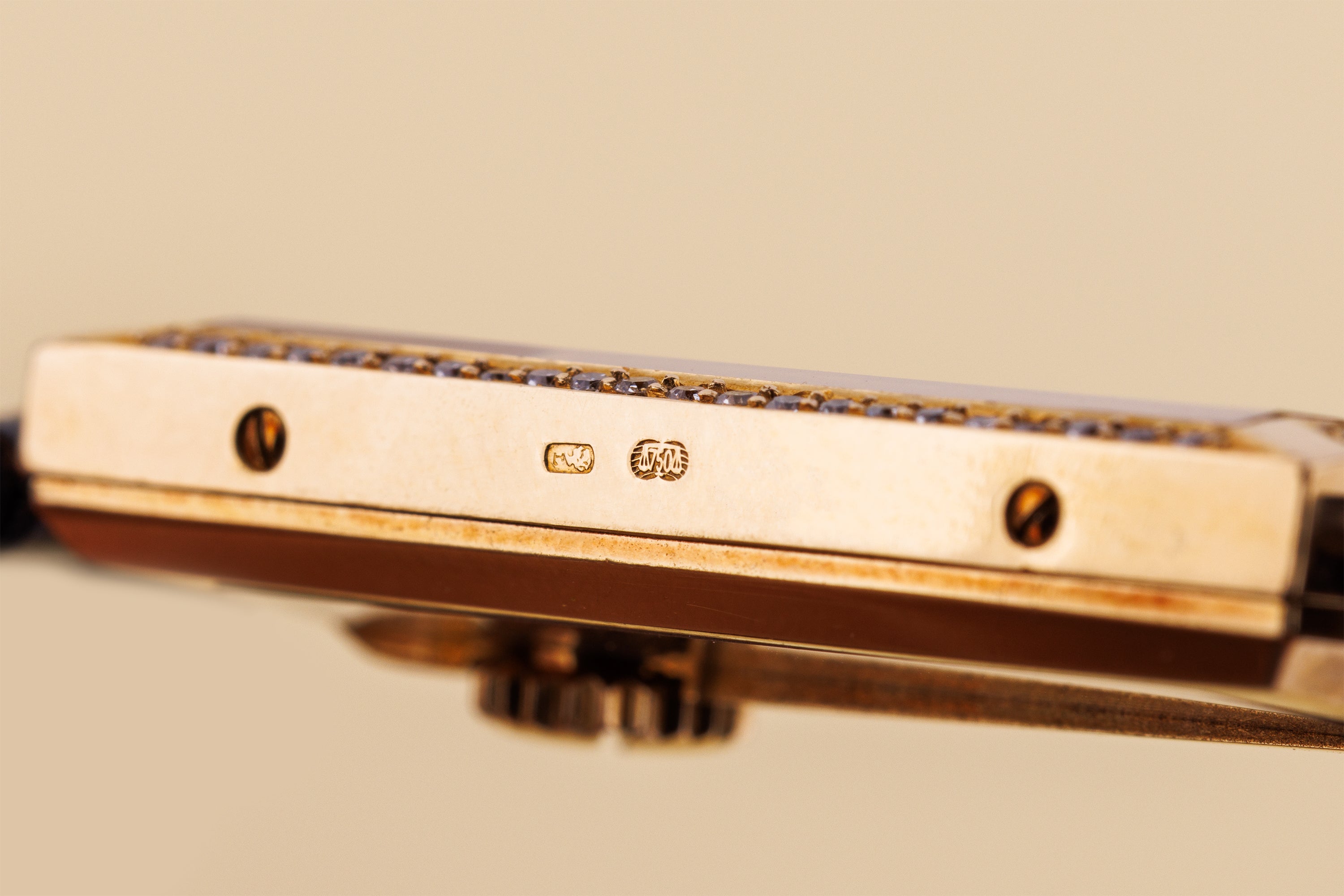 Corum Golden Bridge | REF. 13.206 | Skeletonised Dial | Diamond Bezel | 18k Yellow Gold | 20mm | Manual Wind | 1990's