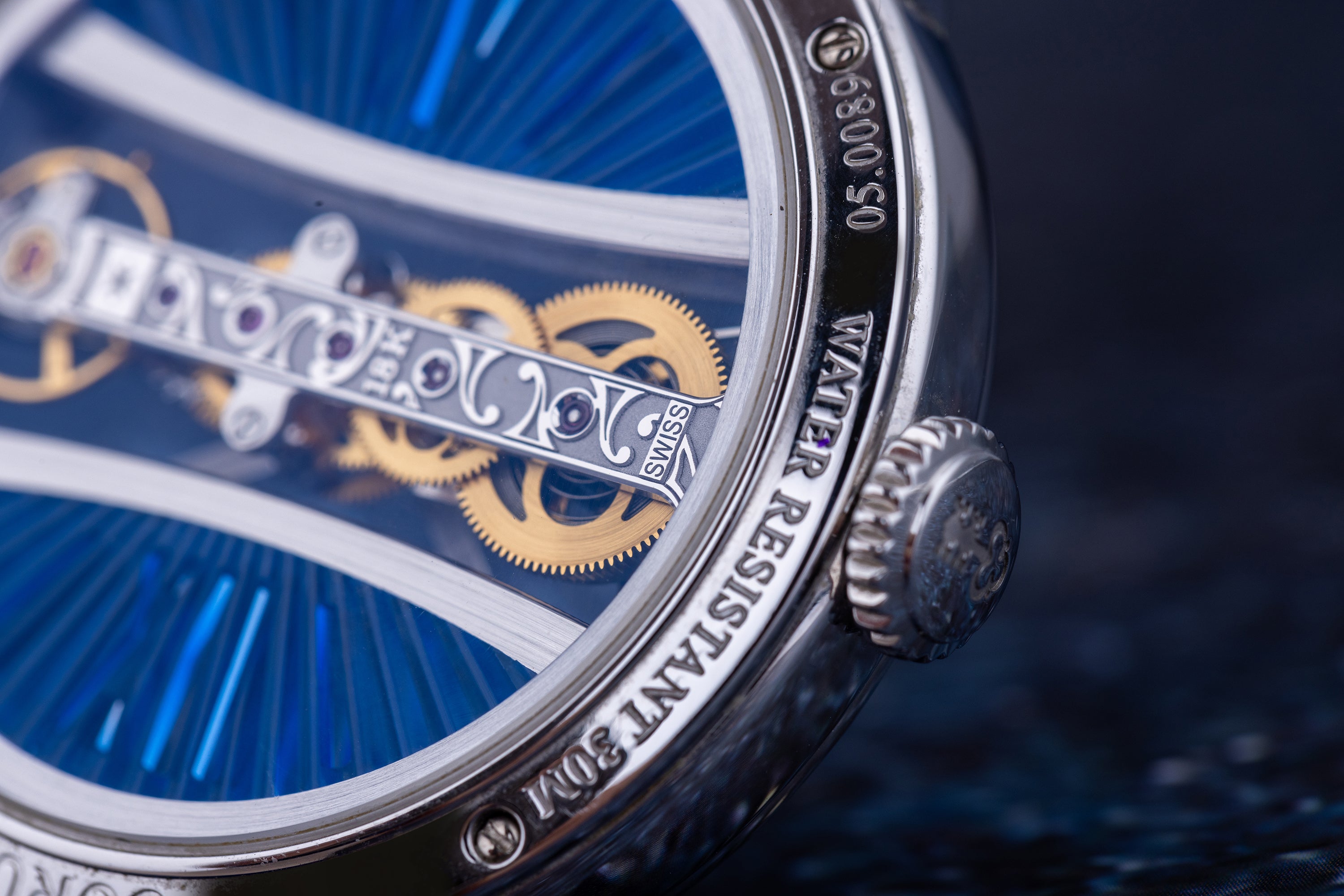 Corum Golden Bridge 39 | REF. B113/03852 | 18k White Gold | Diamond & Rainbow Bezel