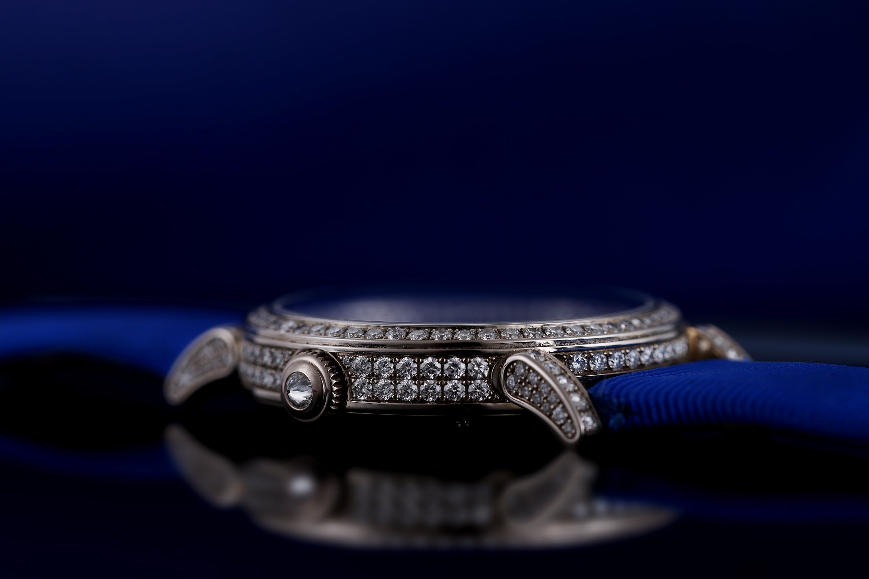 DeLaneau | Rondo 36 Lapis Lazuli | REF. RON36105 WG PIE01 | Piece Unique | 18k White Gold | Box & Papers | RRP £46,350