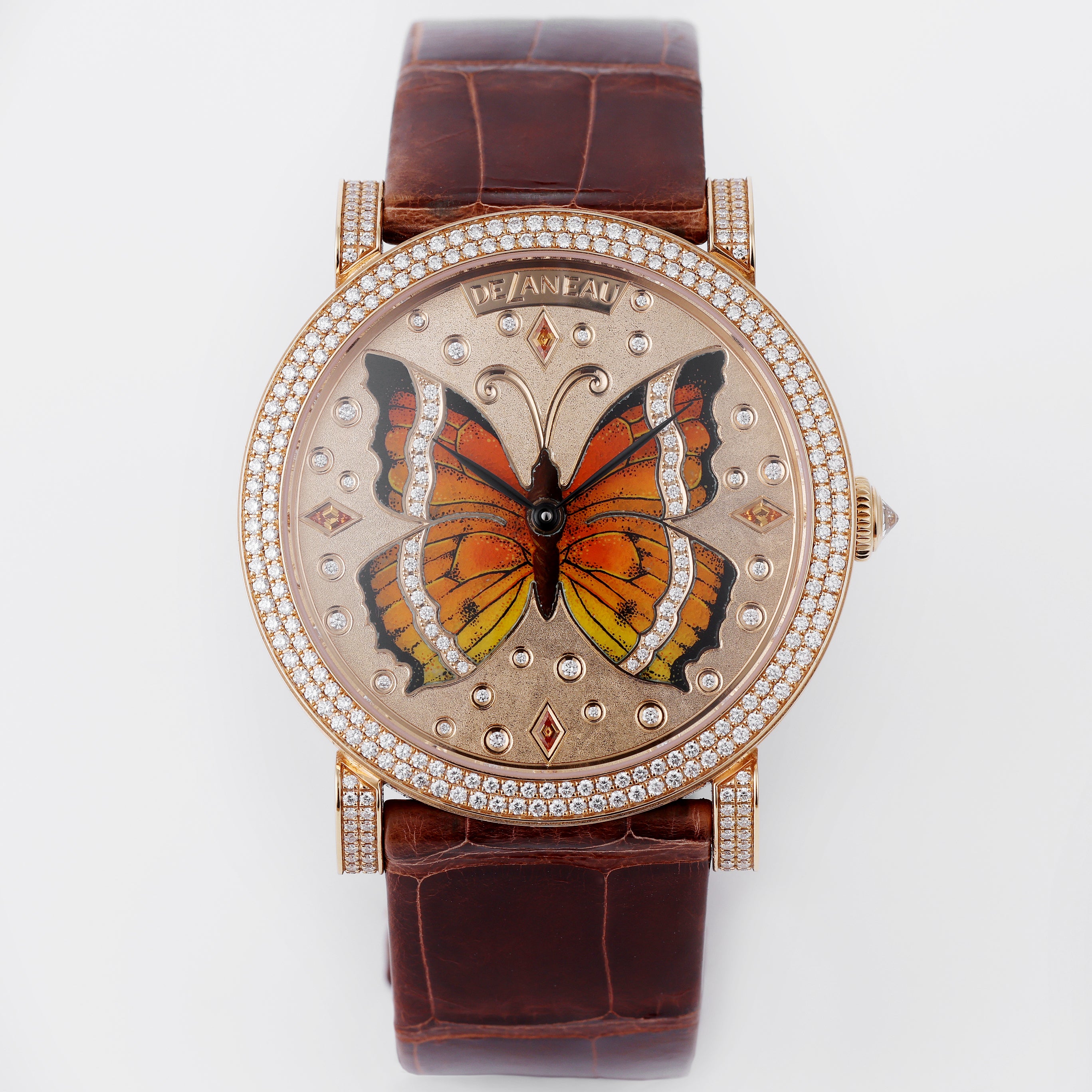 DeLaneau | Amazone Papillon Danaus | REF. XRD3D104 RG 58 PA001 09 CDS | Piece Unique | 18k Rose Gold | Box & Papers | RRP £104,500