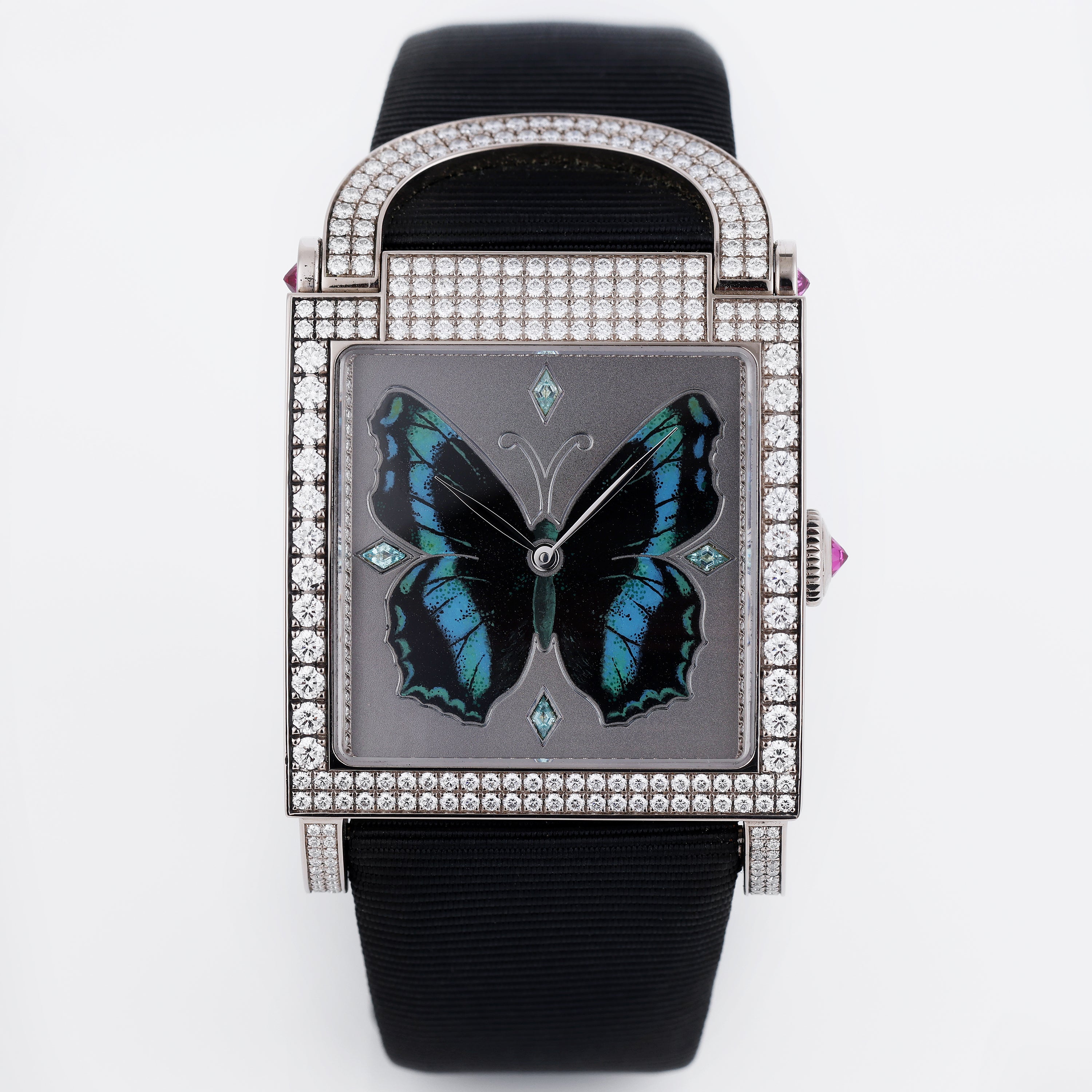 DeLaneau | Dôme Papillon | REF. ADO3R001 WG PA002 | Piece Unique | 18k White Gold | Box & Papers | RRP £70,300