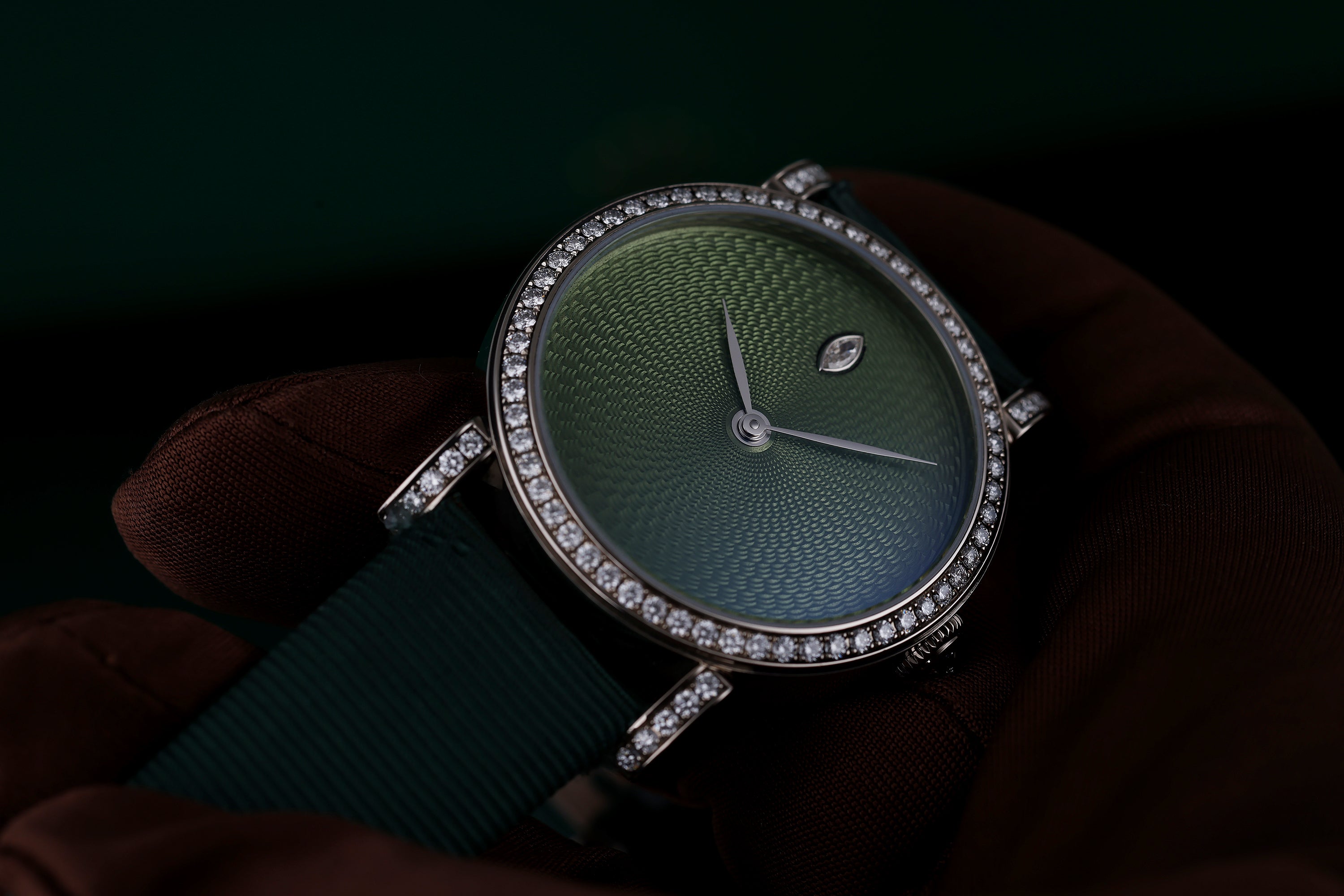DeLaneau | Rondo 36 Translucent | REF. RON36001 WG GUI08 | Piece Unique | 18k White Gold | RRP £33,520
