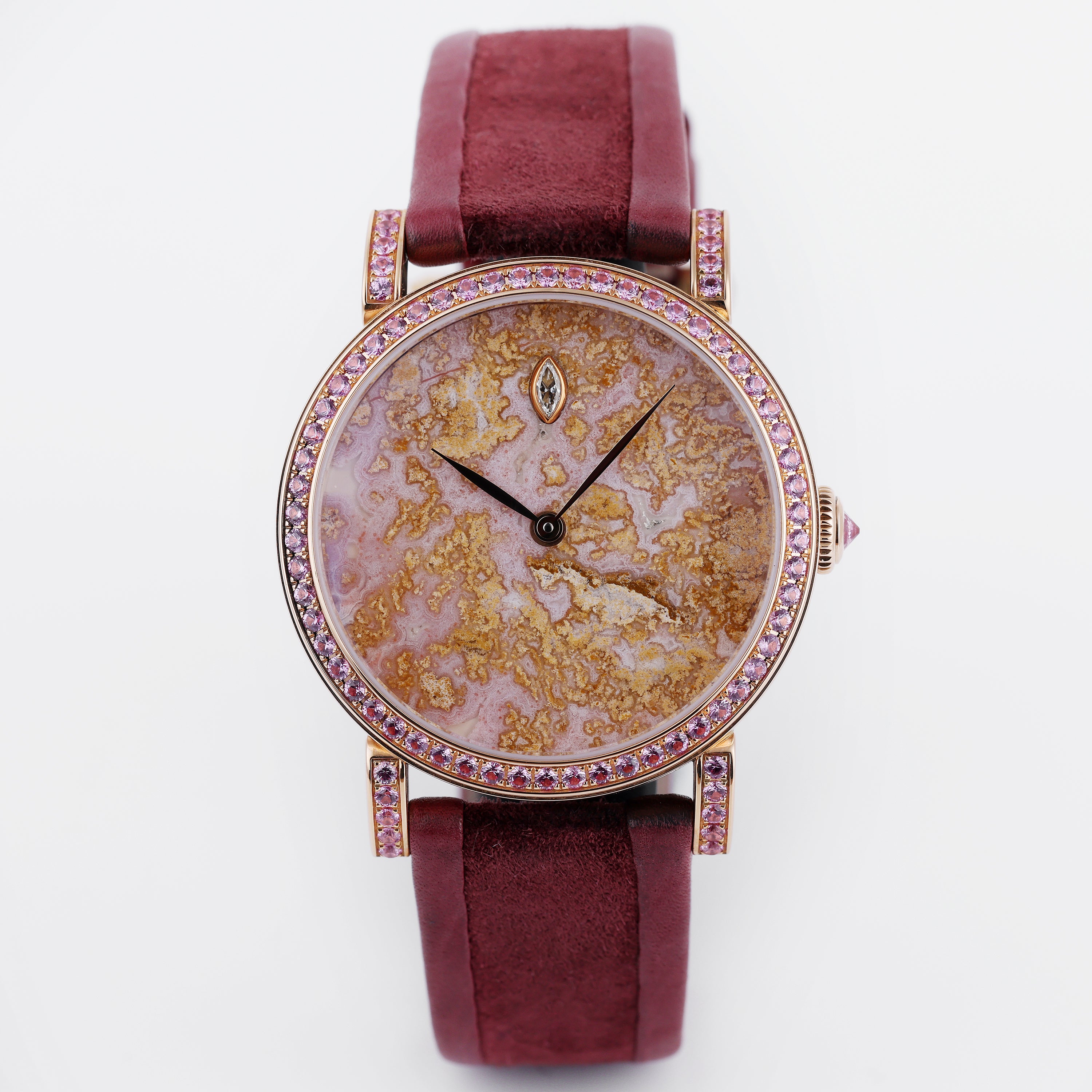 DeLaneau | Rondo 36 Crazy Lace Agate | REF. RON36005 RG PIE09 | Piece Unique | 18k Rose Gold | Box & Papers | RRP £33,520