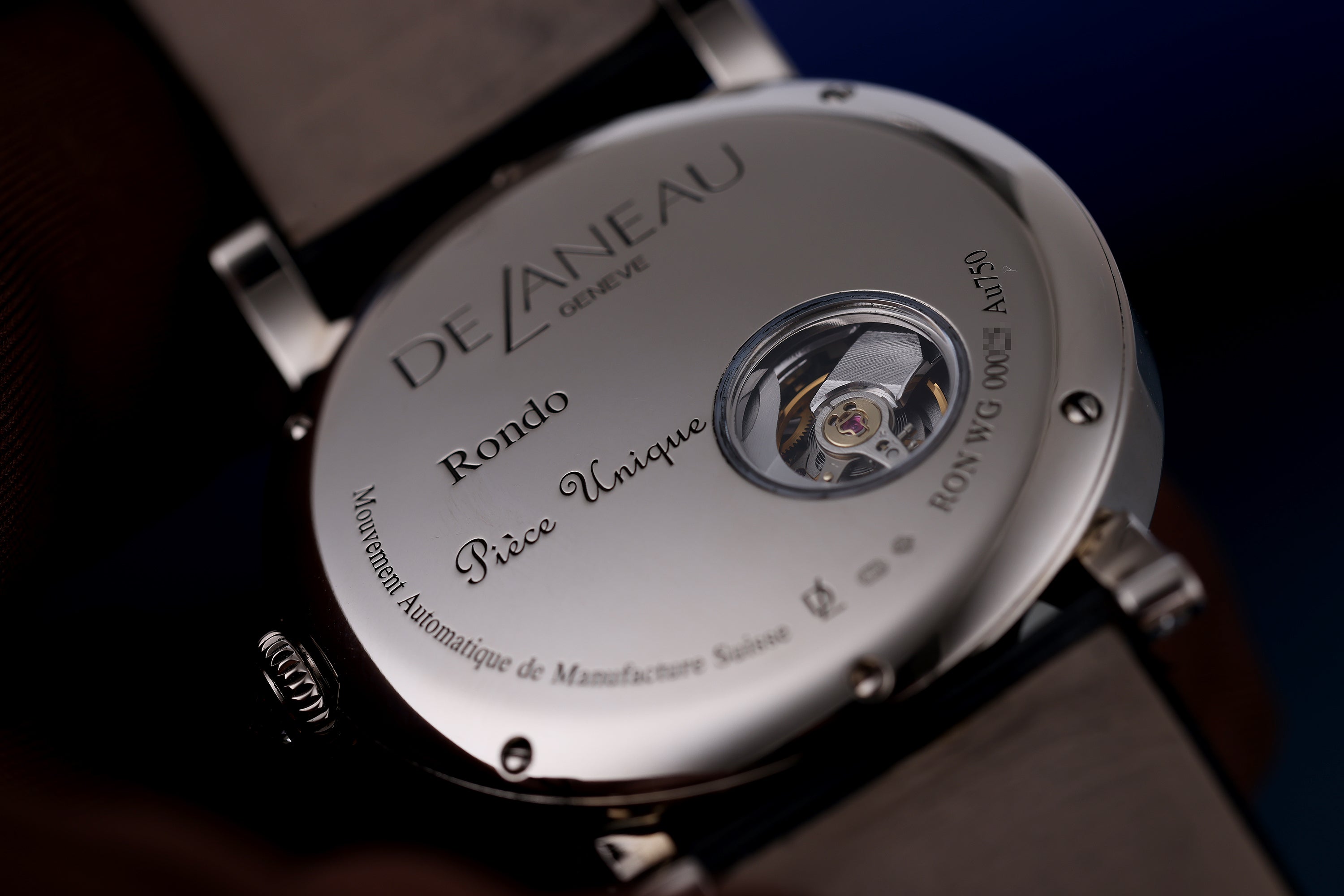 DeLaneau | Rondo 36 Translucent | REF. RON36001 WG GUI01 | Piece Unique | 18k White Gold | Box & Papers | RRP £32,400