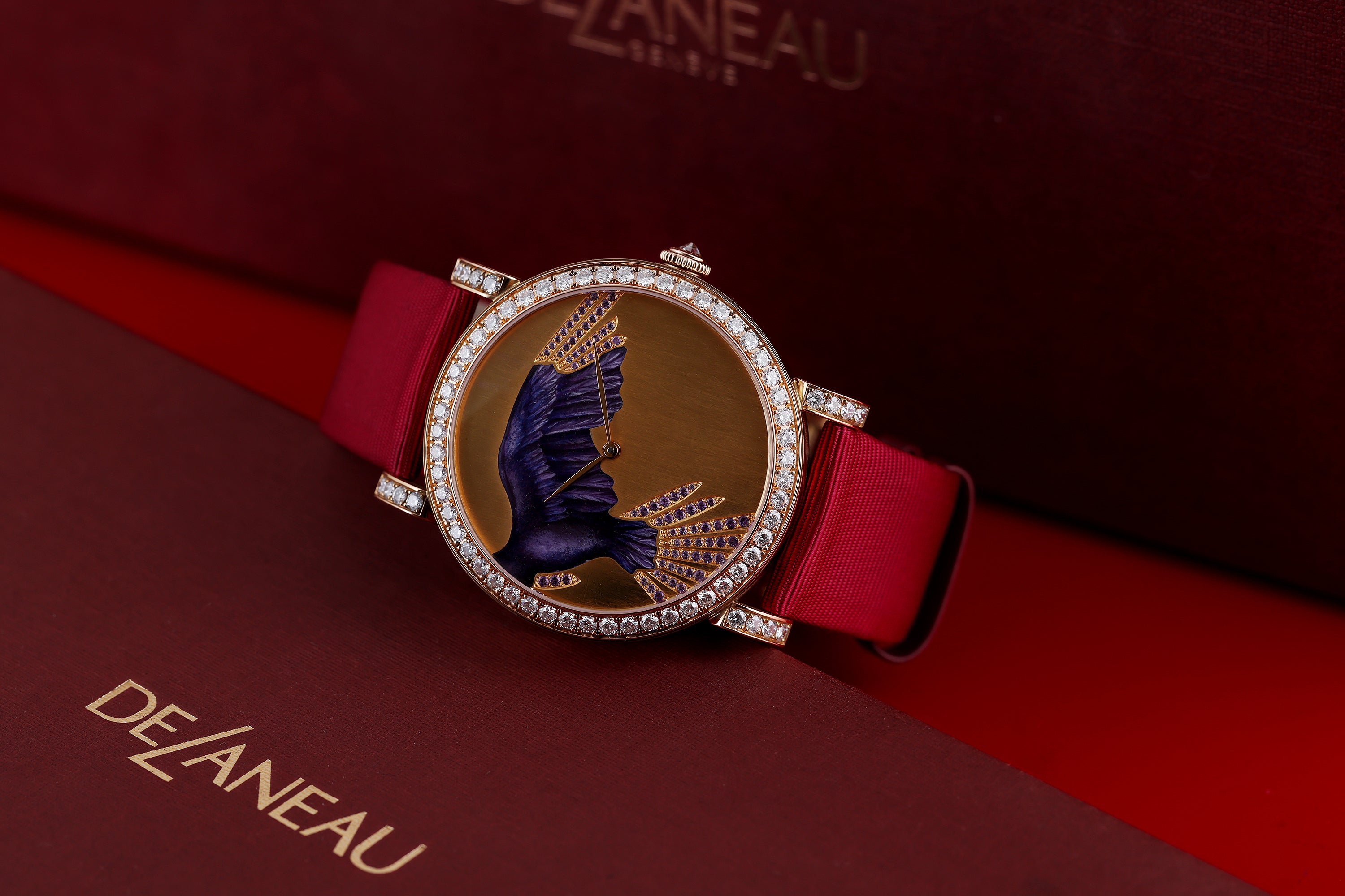 DeLaneau | Rondo 42 Parrot Wing | REF. RON42001 RG PER01 | Piece Unique | 18k Rose Gold | Box & Papers | RRP £42,000