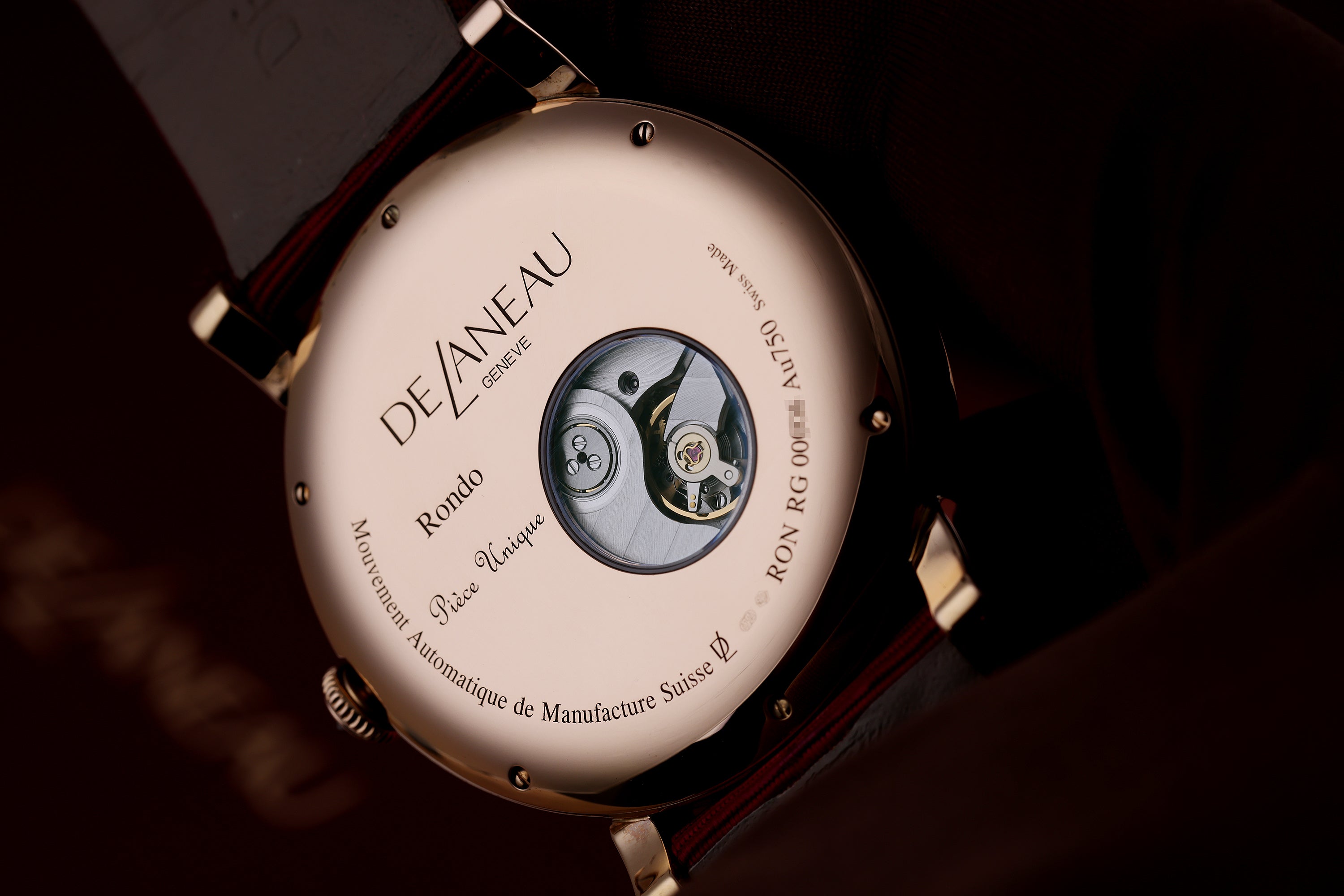 DeLaneau | Rondo 42 Parrot Wing | REF. RON42001 RG PER01 | Piece Unique | 18k Rose Gold | Box & Papers | RRP £42,000