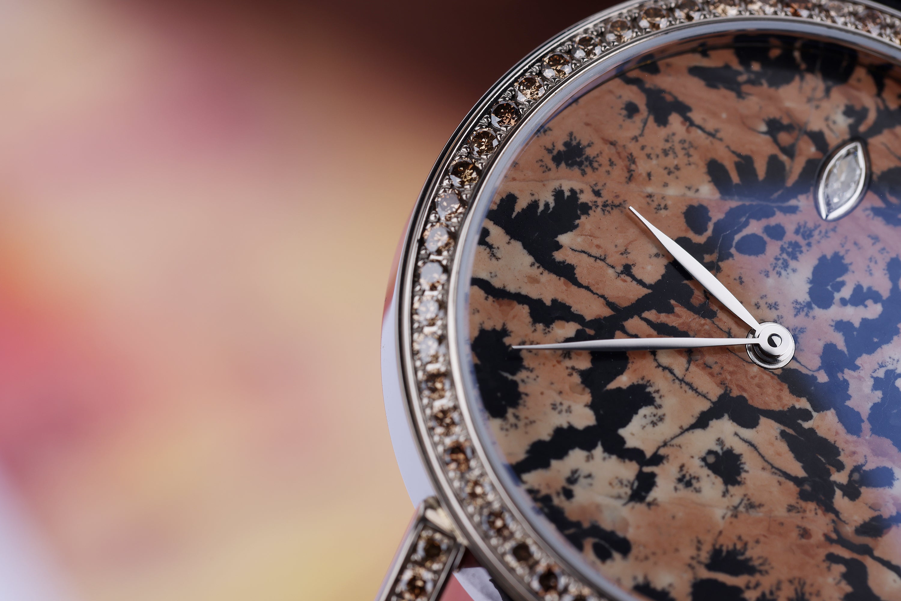 DeLaneau | Rondo 36 Italian Marble | REF. RON36004 WG PIE03 | Piece Unique | 18k Rose Gold | Box & Papers | RRP £32,400