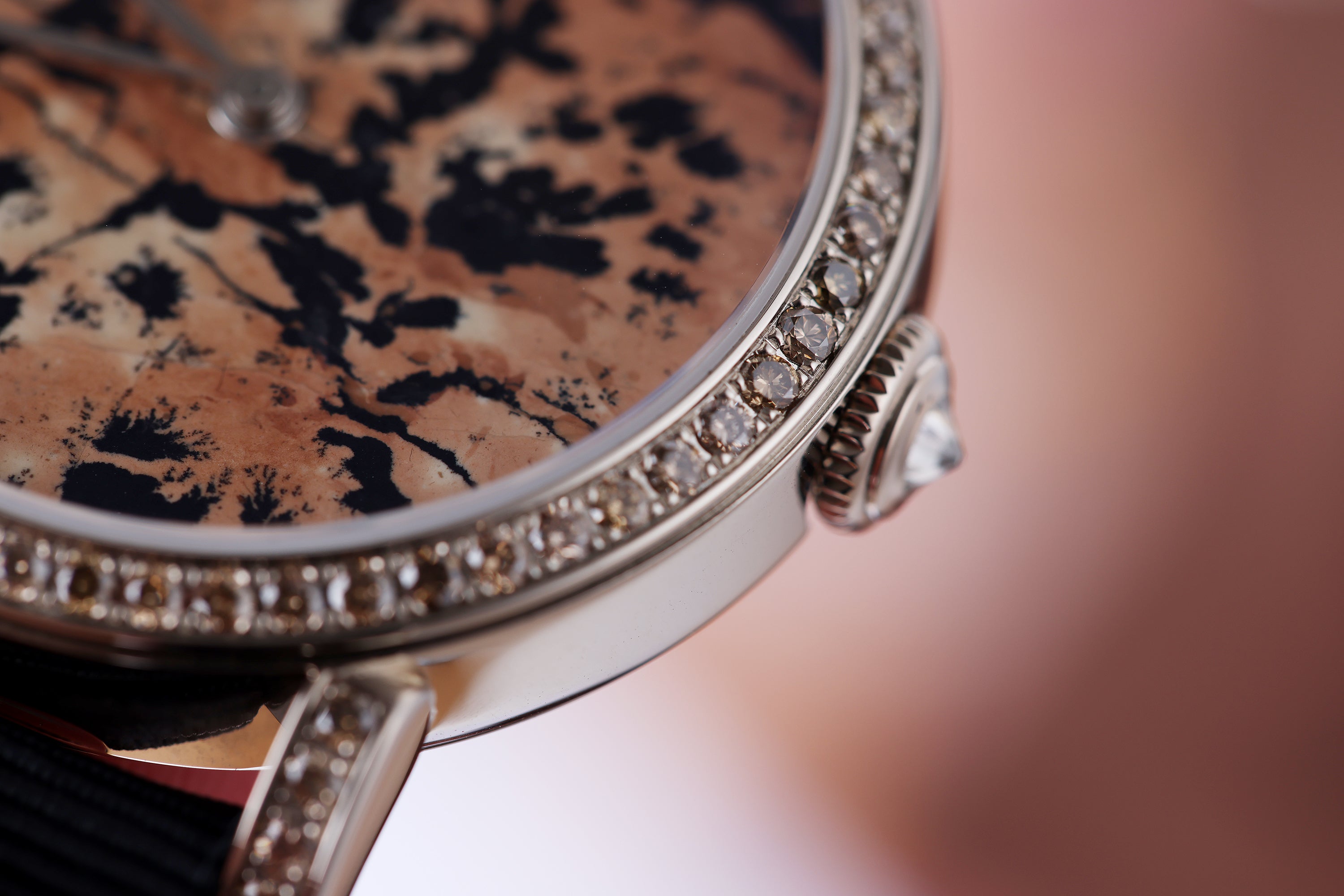 DeLaneau | Rondo 36 Italian Marble | REF. RON36004 WG PIE03 | Piece Unique | 18k Rose Gold | Box & Papers | RRP £32,400