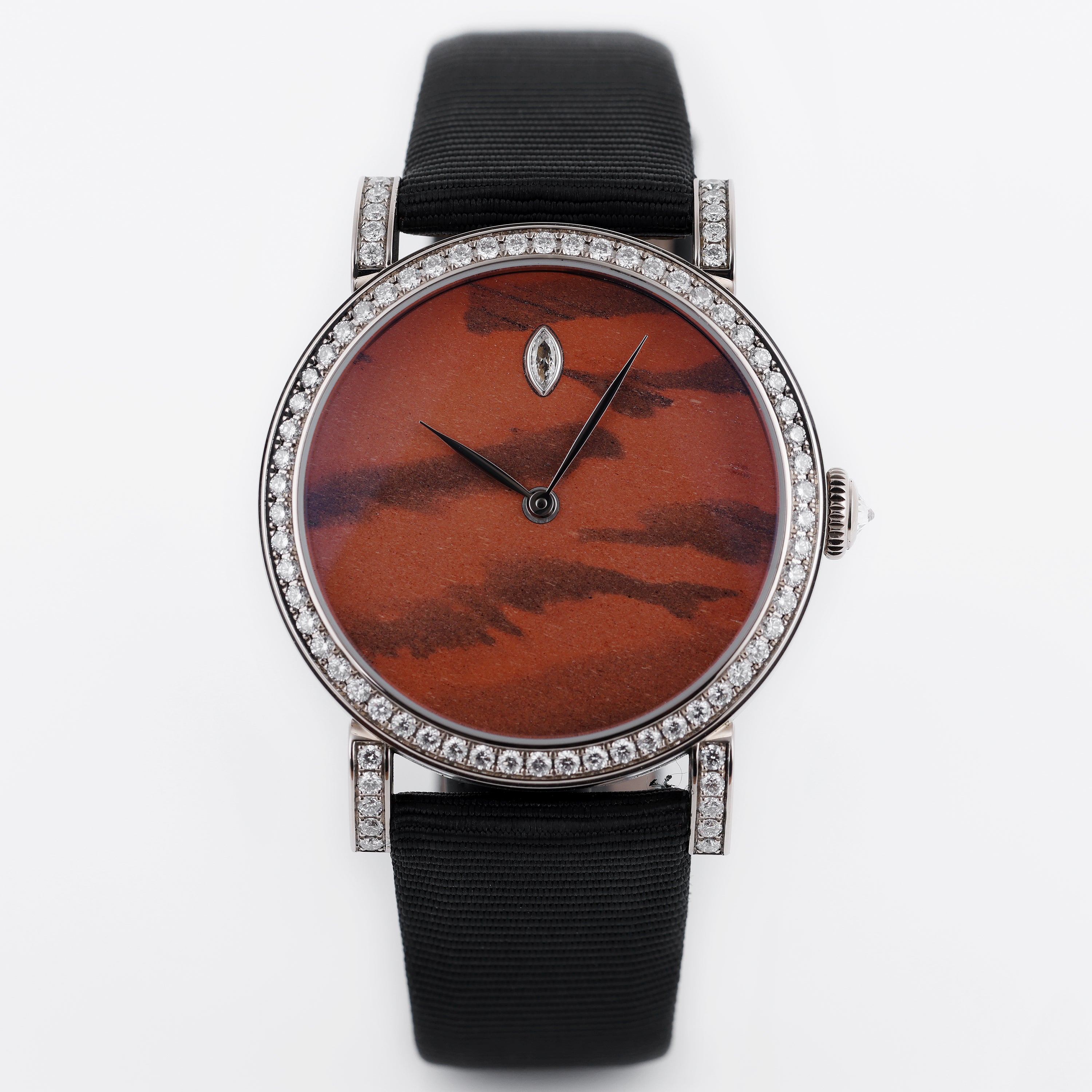 DeLaneau | Rondo 36 Zebra Stone | REF. RON36001 WG PIE07 | Piece Unique | 18k White Gold | Box & Papers | RRP £32,400