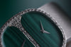 Chopard Dual Time Watch | Malachite Dial | Diamond Dial & Bezel | REF. 2104 1 | 18k White Gold | 30.5mm 1980's