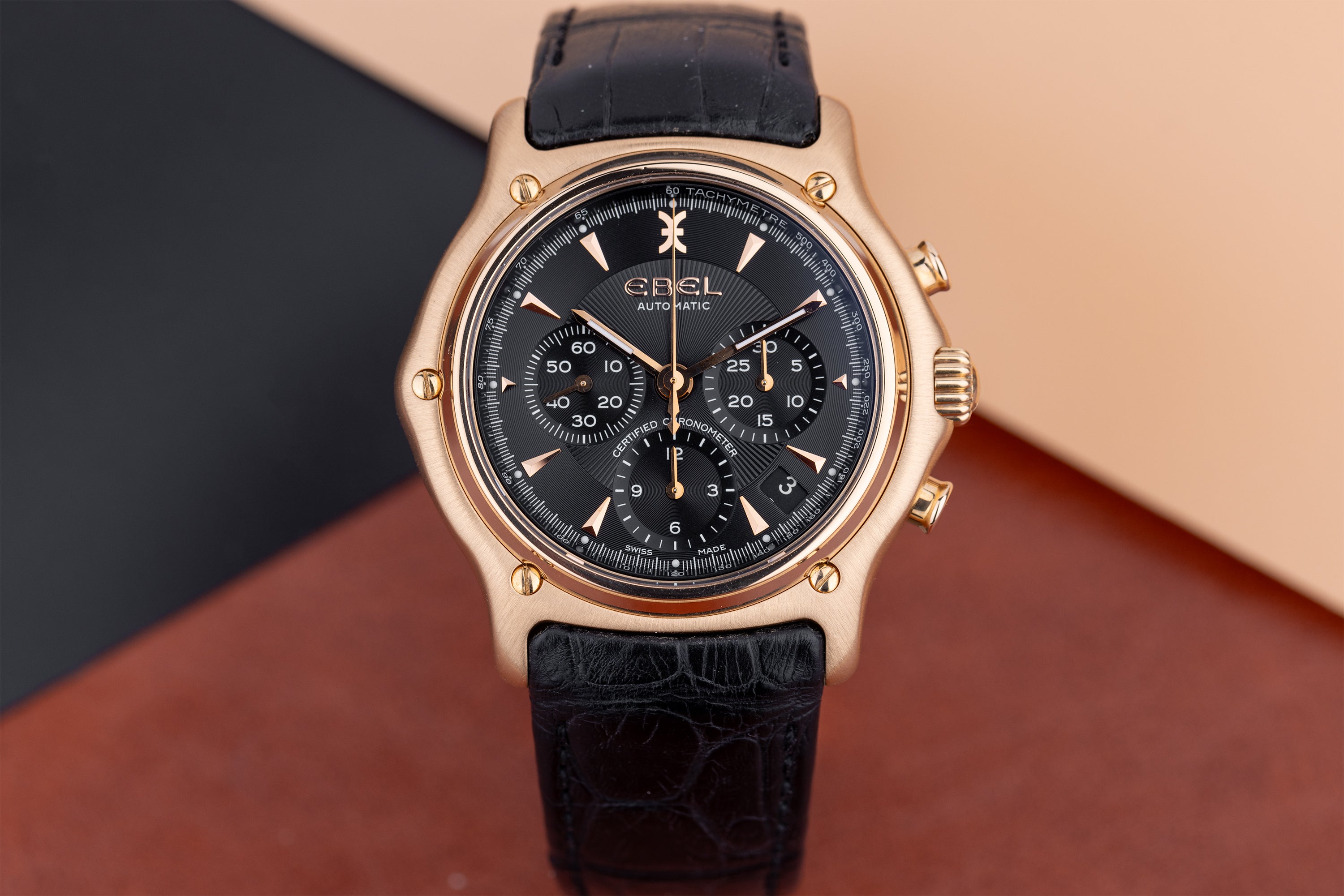 Ebel 1911 BTR Chronograph | REF. E 5137L40 | Black Dial | 40mm | 18k Rose Gold