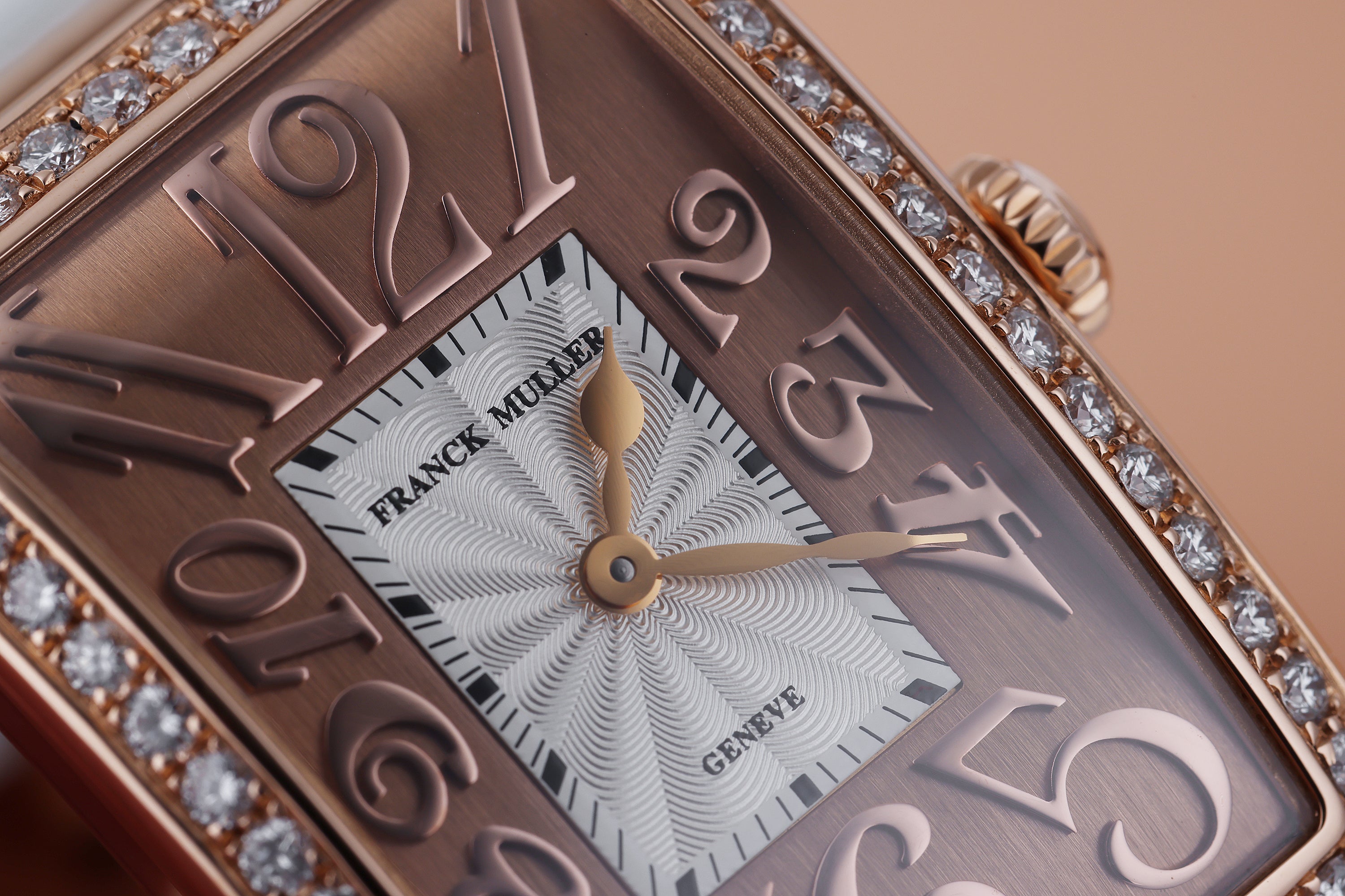 Unworn Franck Muller Long Island | REF. 952 QZ REL DECO D 1R | Diamond Bezel | 18k Rose Gold | 26mm | Quartz | 2010's | Box