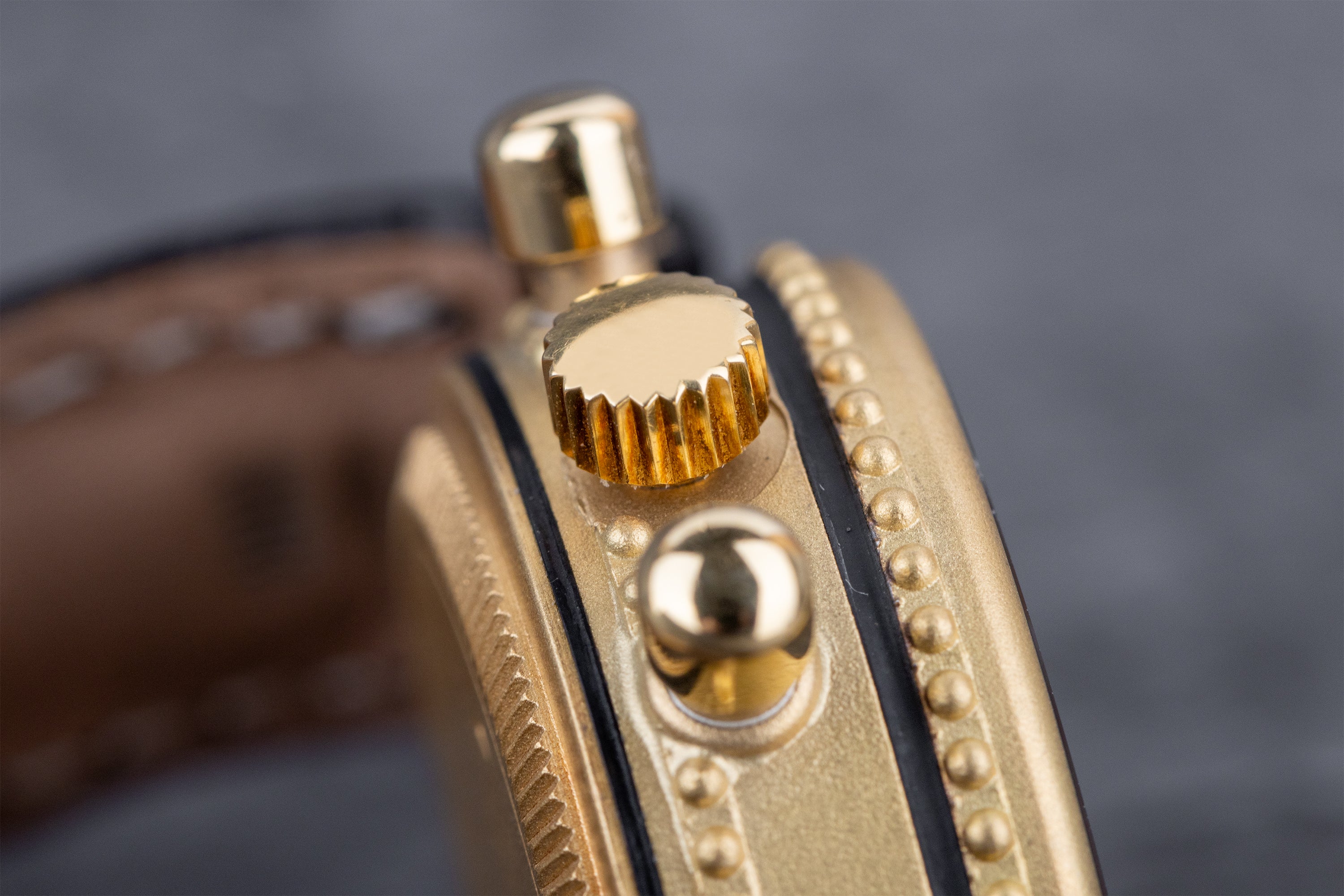 Gerald Genta Gefica | REF. G 3080.7 | Snowflake Obsidian Dial | 1980s | 18k Yellow Gold | 33.5mm