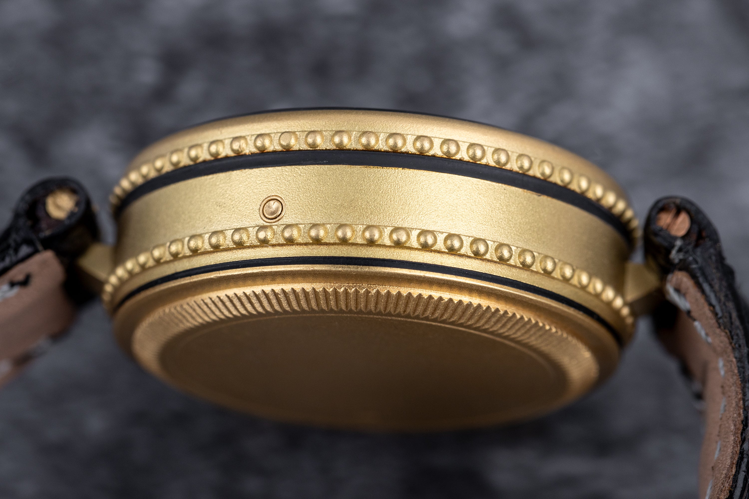 Gerald Genta Gefica | REF. G 3080.7 | Snowflake Obsidian Dial | 1980s | 18k Yellow Gold | 33.5mm