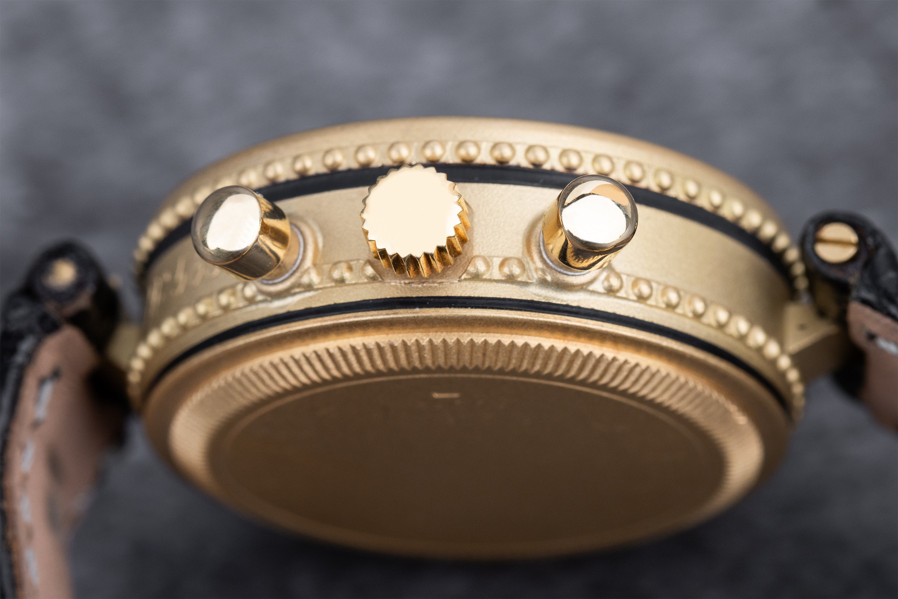Gerald Genta Gefica | REF. G 3080.7 | Snowflake Obsidian Dial | 1980s | 18k Yellow Gold | 33.5mm