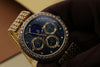 Gérald Genta Perpetual Calendar | REF. G9170.4 | Lapis Lazuli & Anthracite | 18k Yellow Gold | Diamond Dial & Bezel