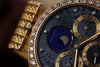Gérald Genta Perpetual Calendar | REF. G9170.4 | Lapis Lazuli & Anthracite | 18k Yellow Gold | Diamond Dial & Bezel