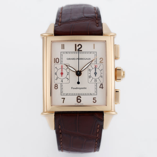 Girard-Perregaux Vintage Rattrapante Foudroyante | REF. 9021 | Cream Dial | 18k Rose Gold | Automatic | 36mm | 2000's