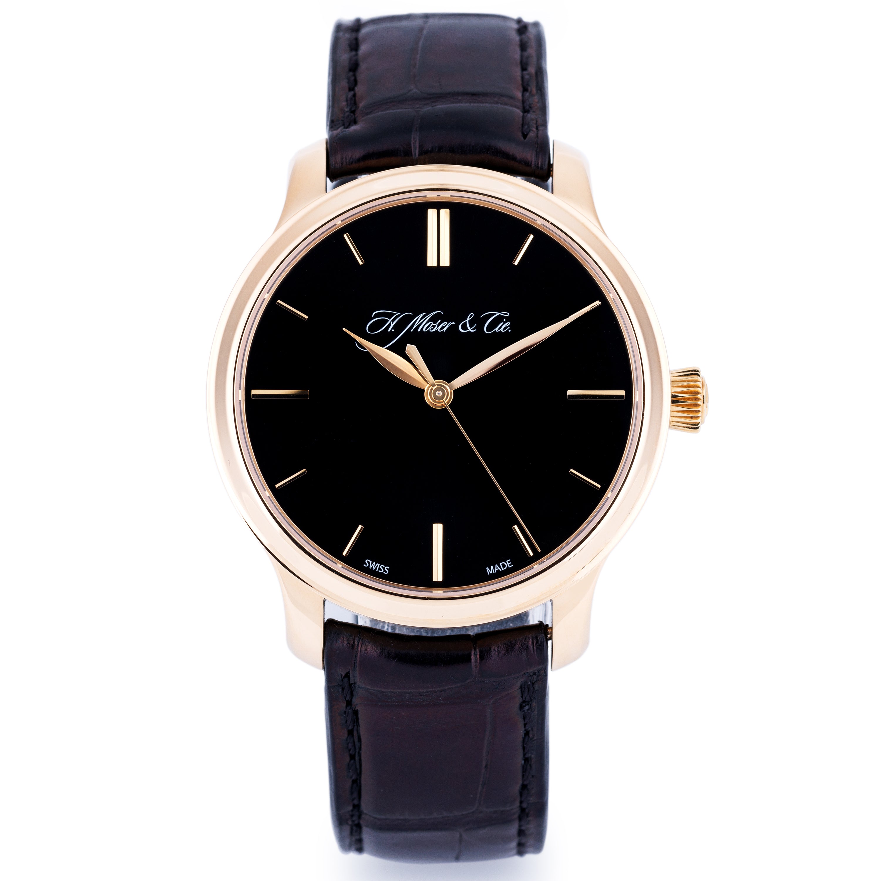 H. Moser & Cie Endeavour | REF. 1343-0102 | Black Dial | 40.9mm | 18k Rose Gold | Box & Papers | 2015