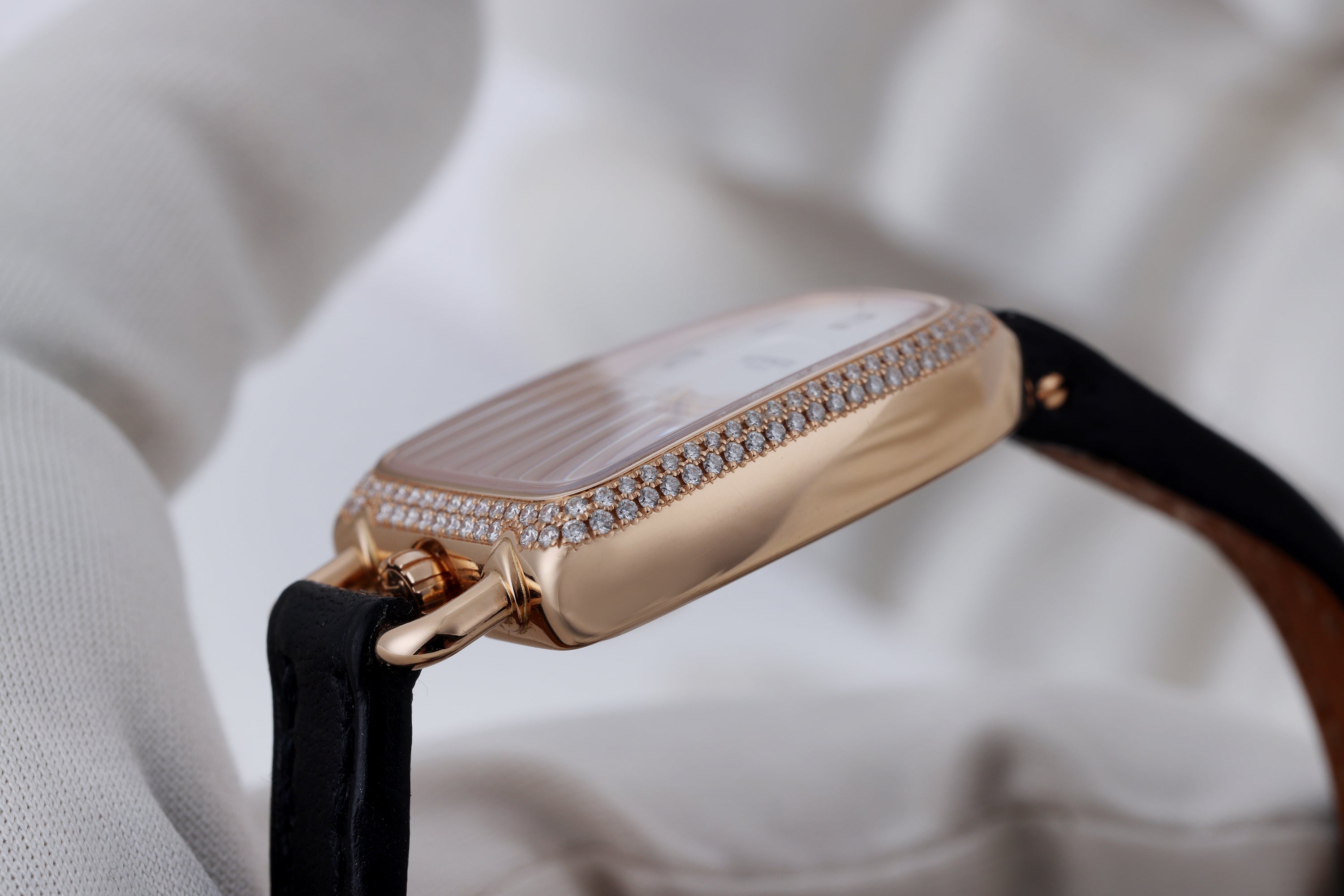 Hermes Ladies Watch | Galop d'Hermès | REF. GA1.171 | 18k Rose Gold | Diamond Bezel | Box & Papers | 2023