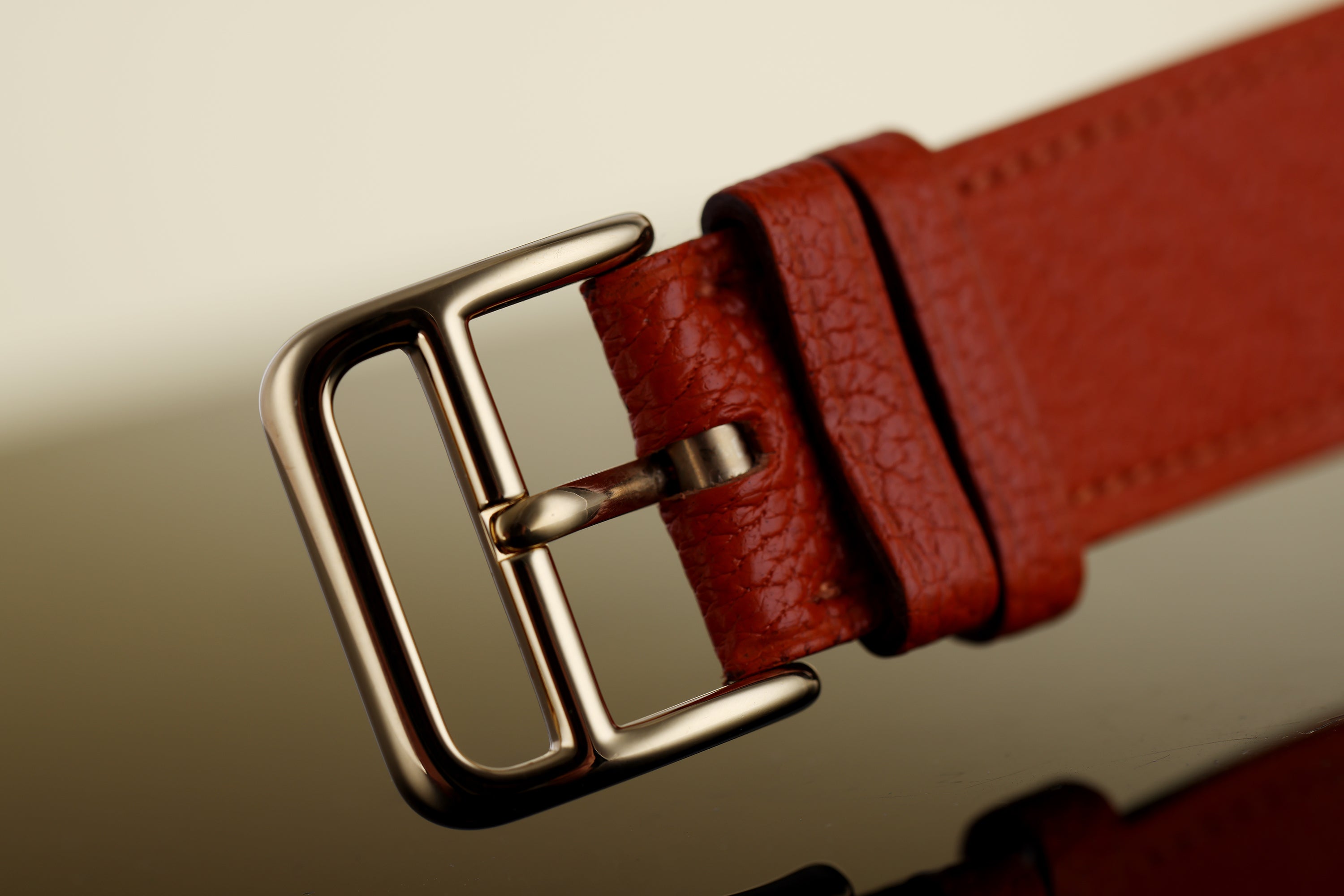 Hermes Heure H | REF. HH1.501 | Orange Dial | Gold Plated | 26mm | Box & Papers | 2005