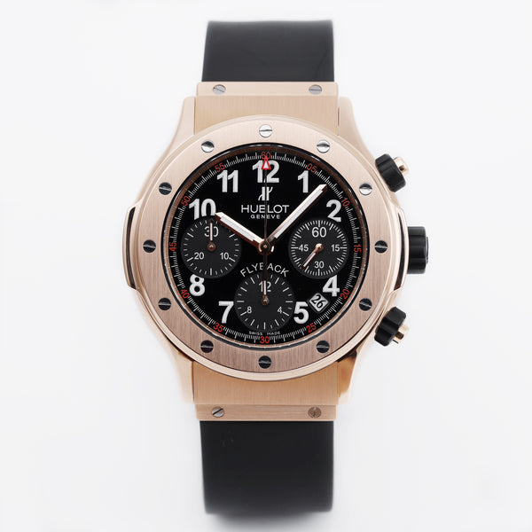 Hublot Super B Flyback Chronograph | REF. 1926.8 | Black Dial | 18k Rose Gold | 42mm