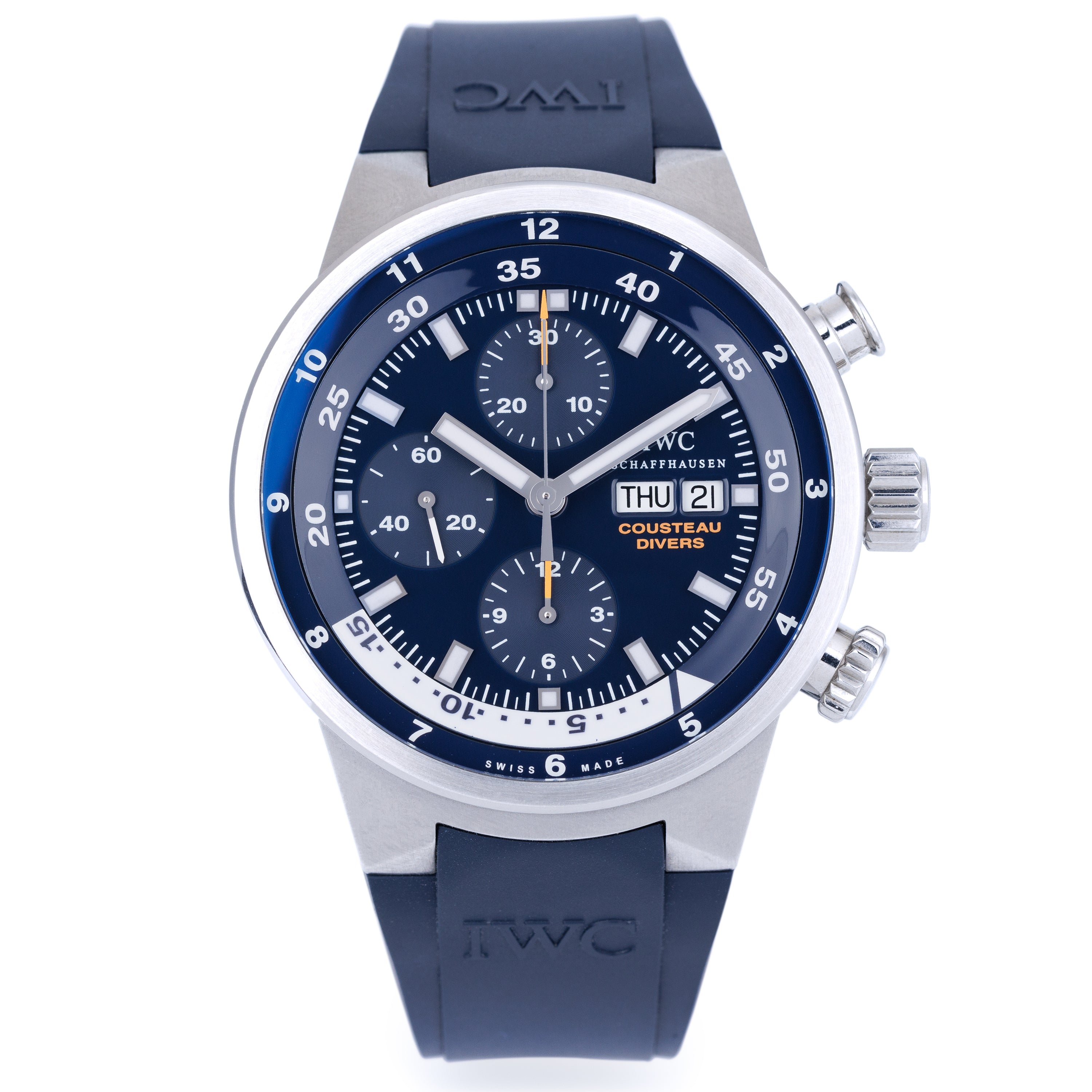 IWC Tribute To Calypso | REF. IW378201 | Diver Chronograph | Blue Dial | Stainless Steel | 44mm | Box & Papers | 2006