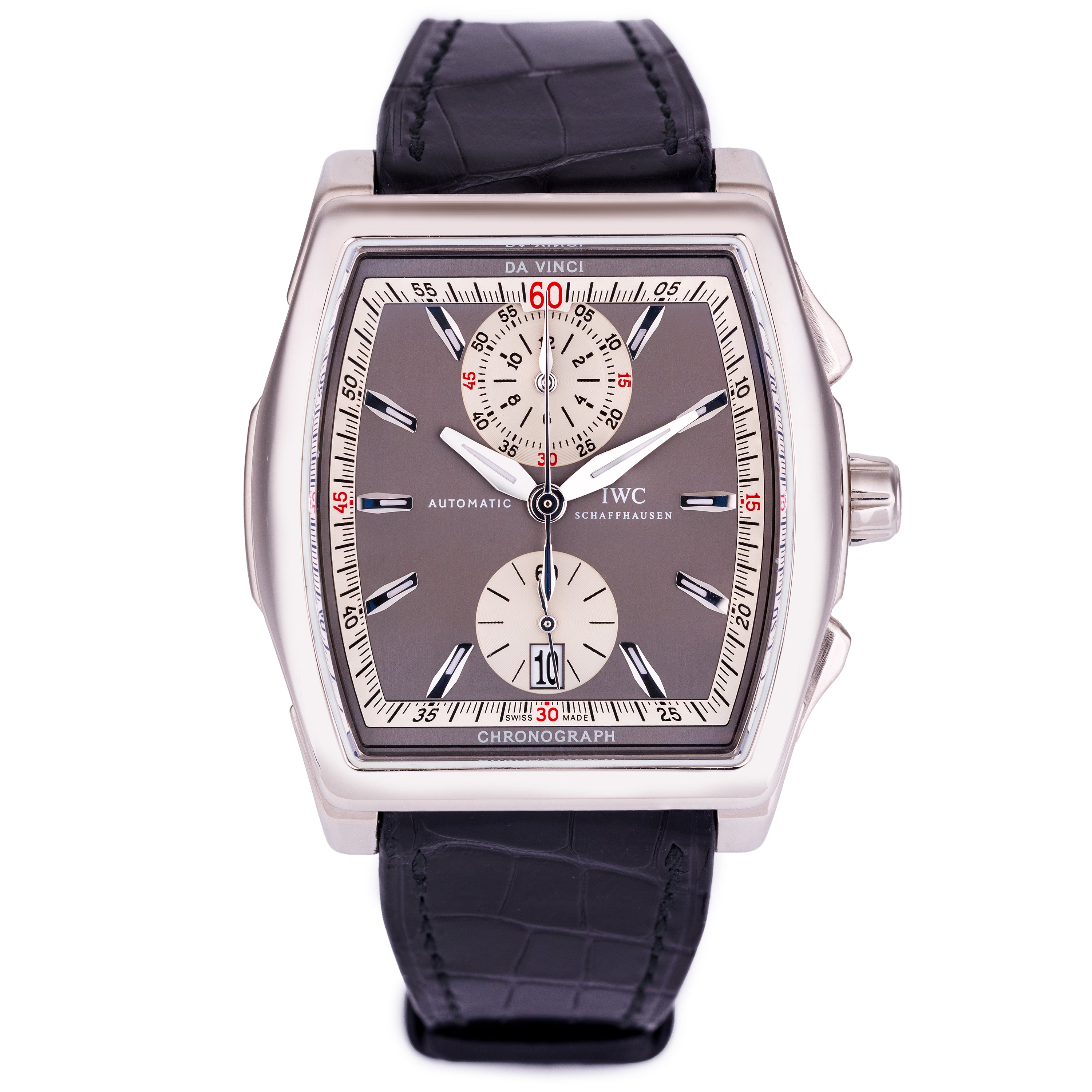 IWC Da Vinci Chronograph FlyBack | REF. IW376401 | 18k White Gold | 43mm | Service Papers (2018) & Pouch | 2010s