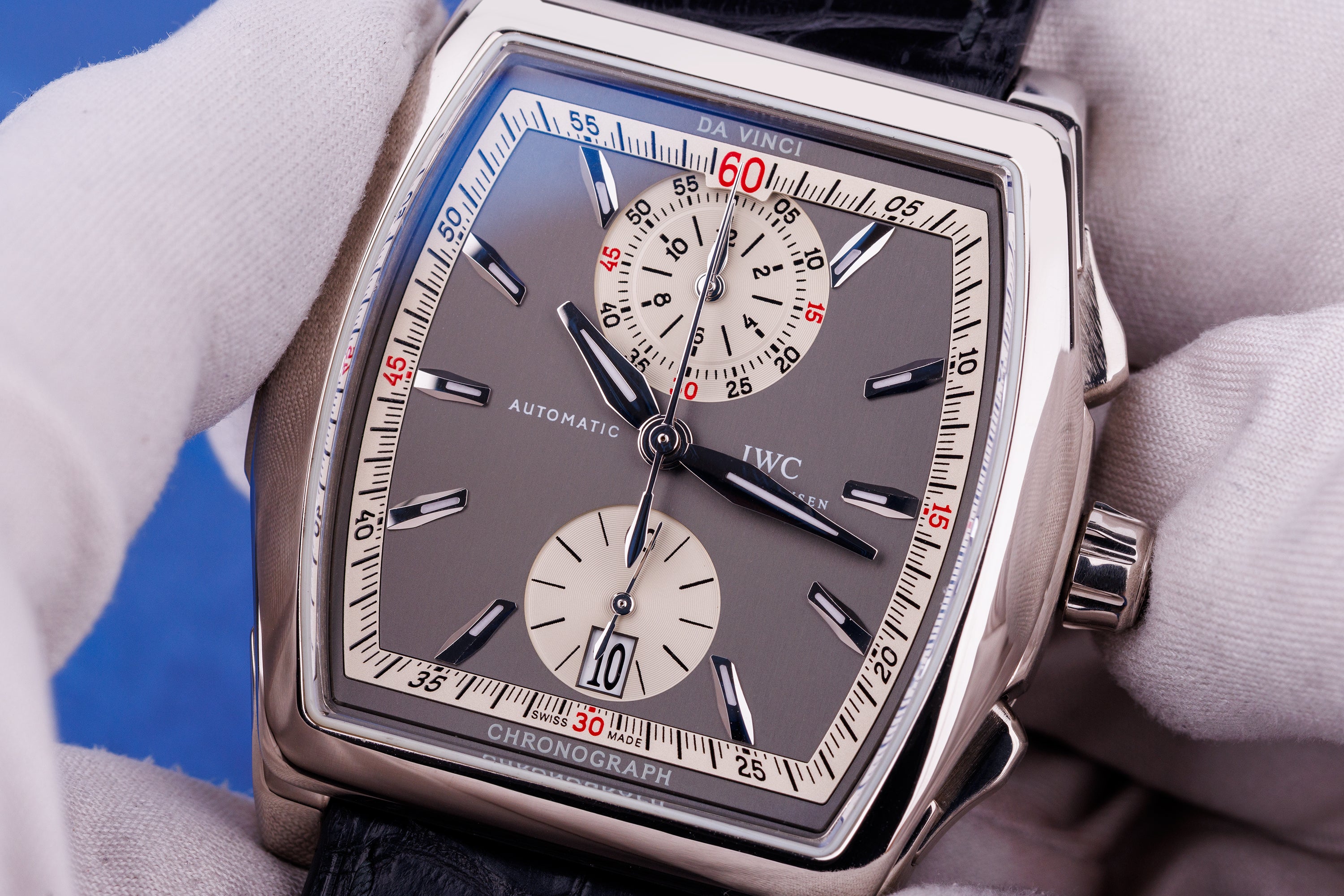 IWC Da Vinci Chronograph FlyBack | REF. IW376401 | 18k White Gold | 43mm | Service Papers (2018) & Pouch | 2010s