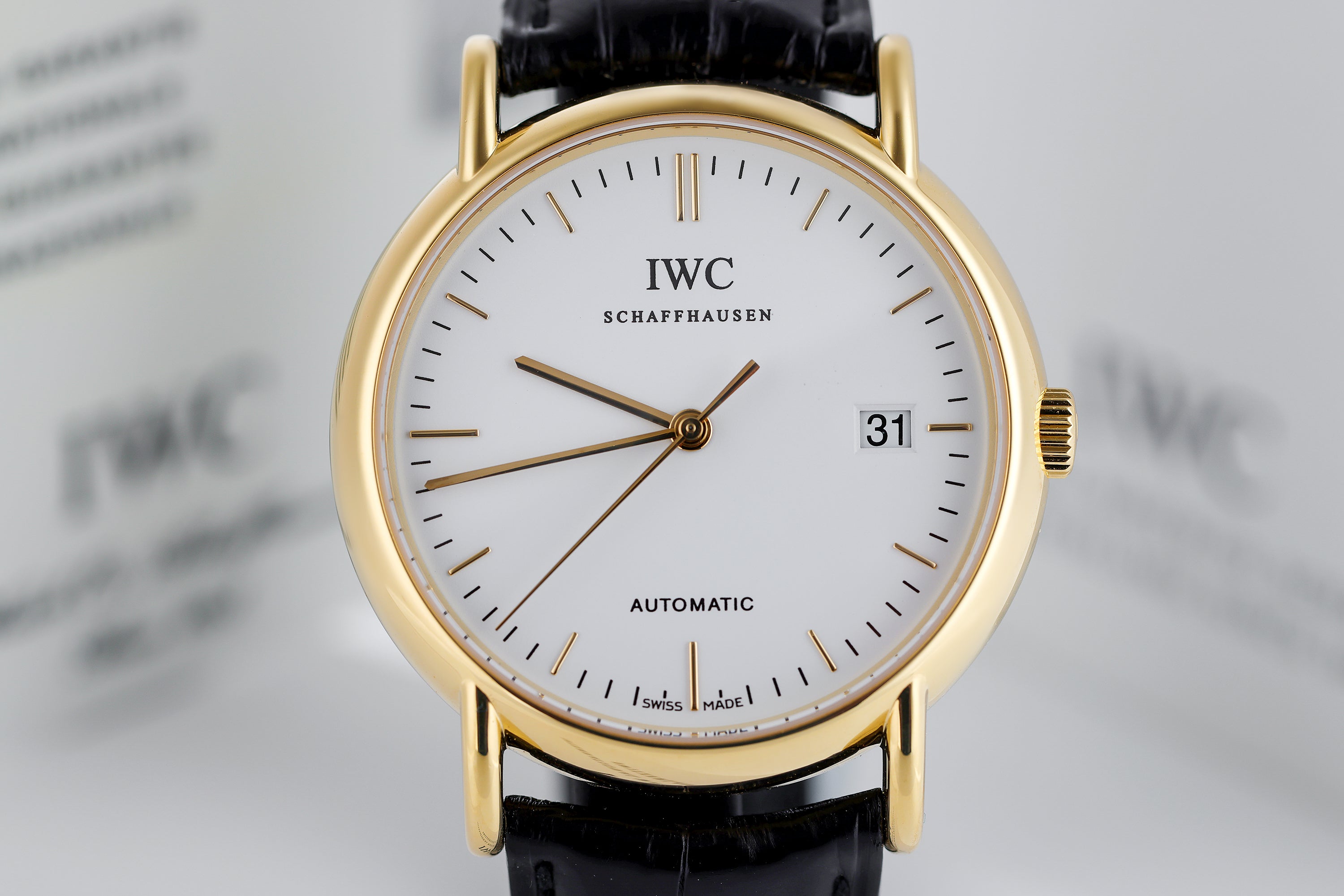 IWC Portofino Automatic | REF. 3533 | Date | 18k Yellow Gold | Box & Papers | 2003