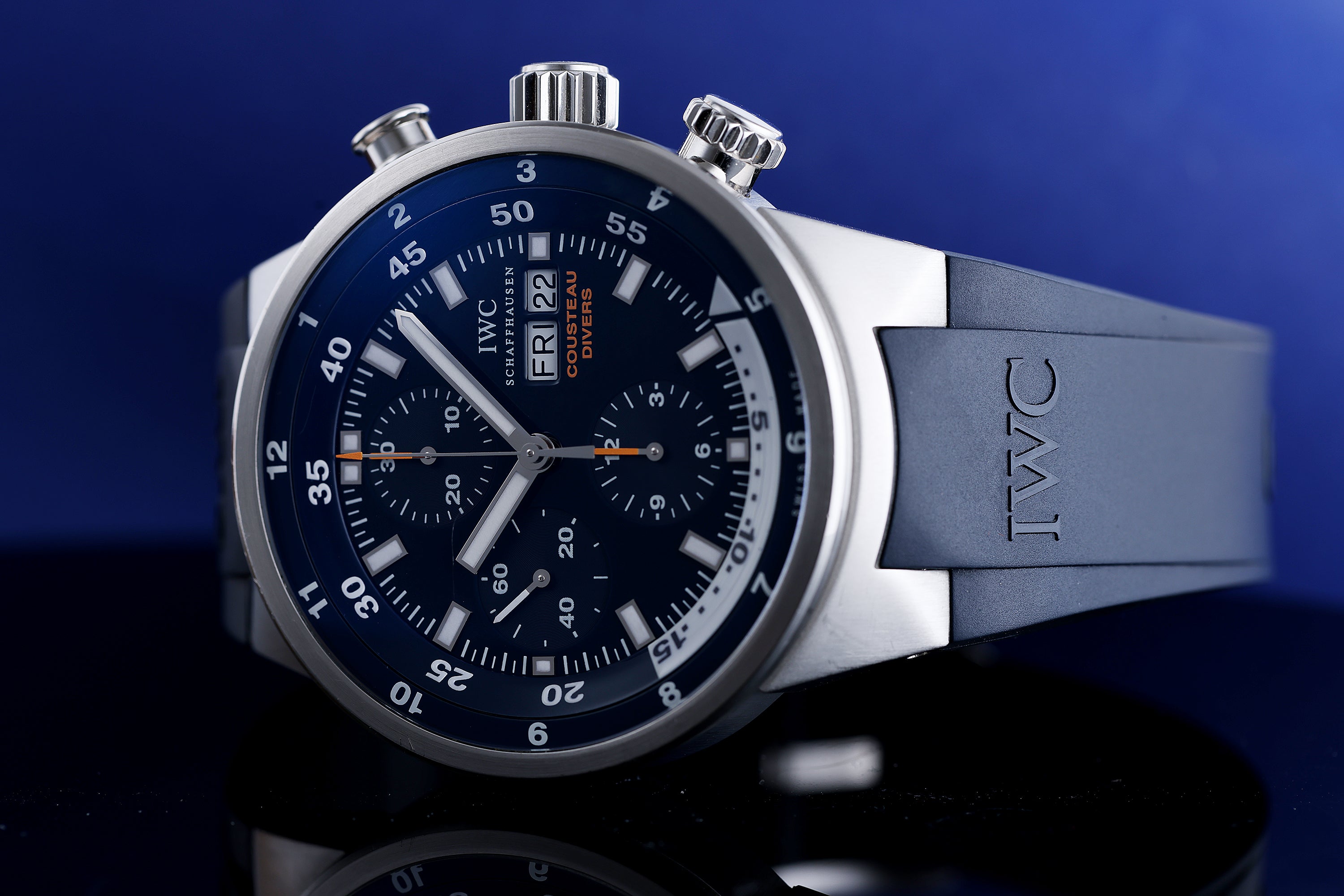 IWC Tribute To Calypso | REF. IW378201 | Diver Chronograph | Blue Dial | Stainless Steel | 44mm | Box & Papers | 2006