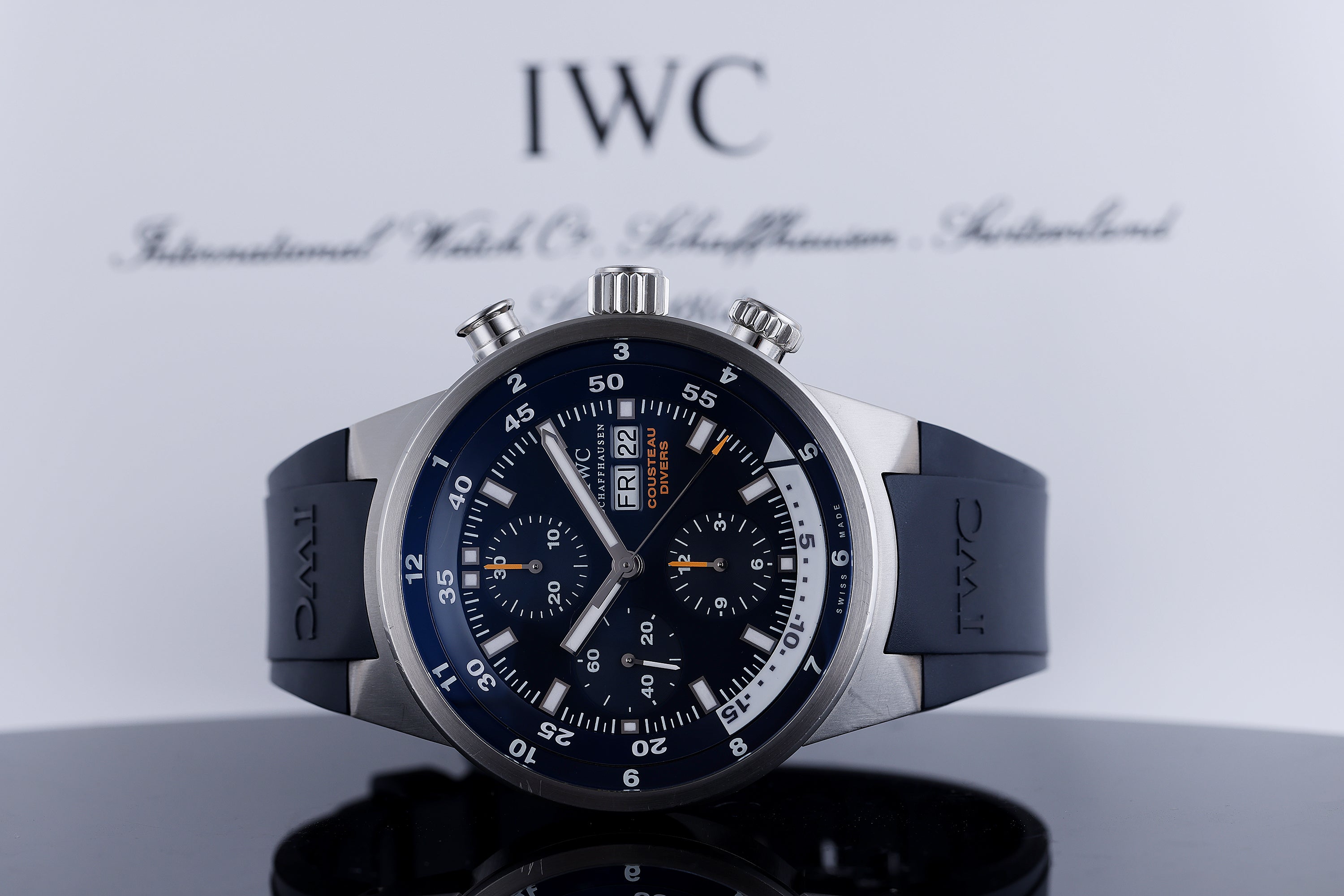 IWC Tribute To Calypso | REF. IW378201 | Diver Chronograph | Blue Dial | Stainless Steel | 44mm | Box & Papers | 2006