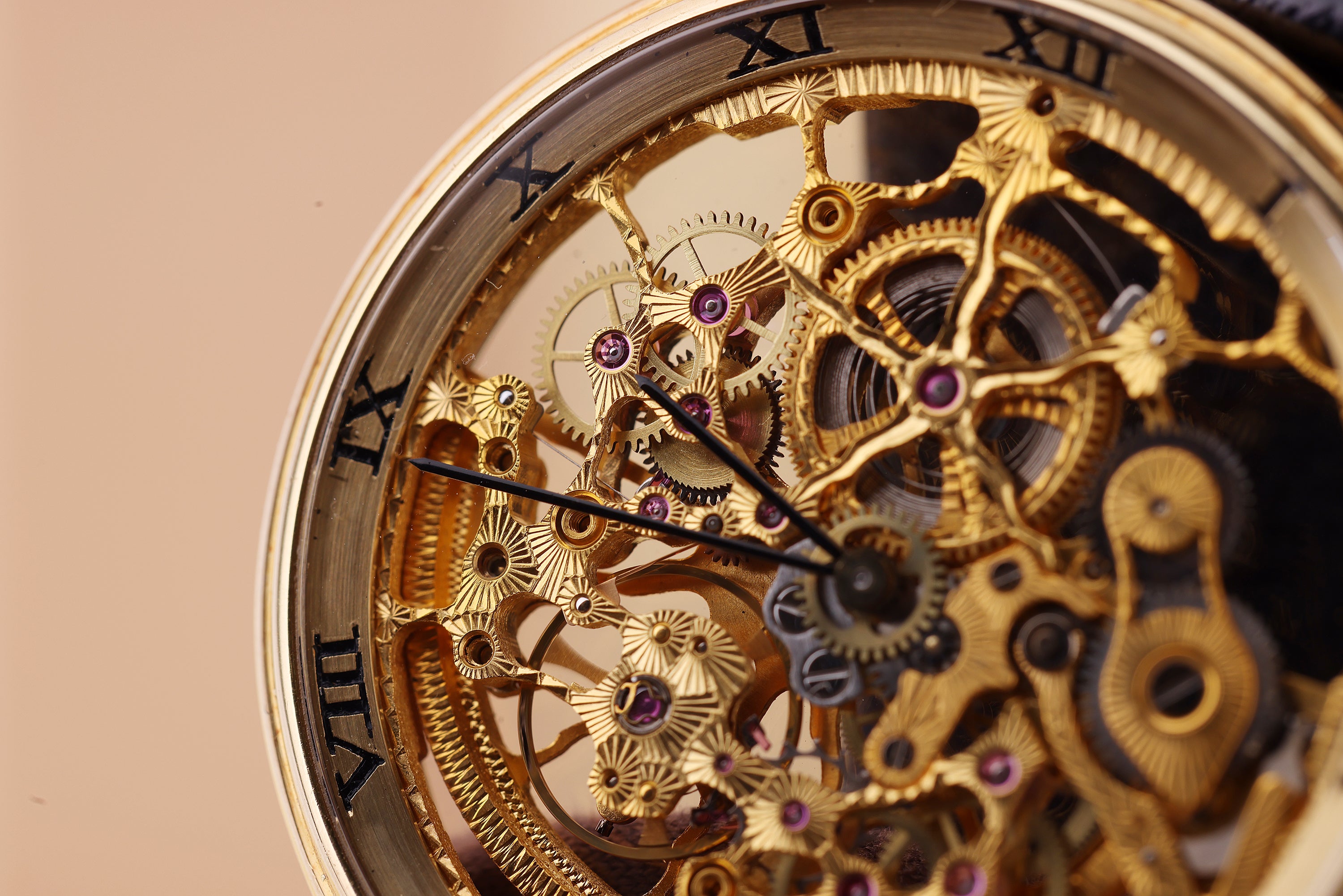 IWC Skeleton | REF. 2701 | 18k Yellow Gold | 34mm | Automatic | Box & Papers | 1980's
