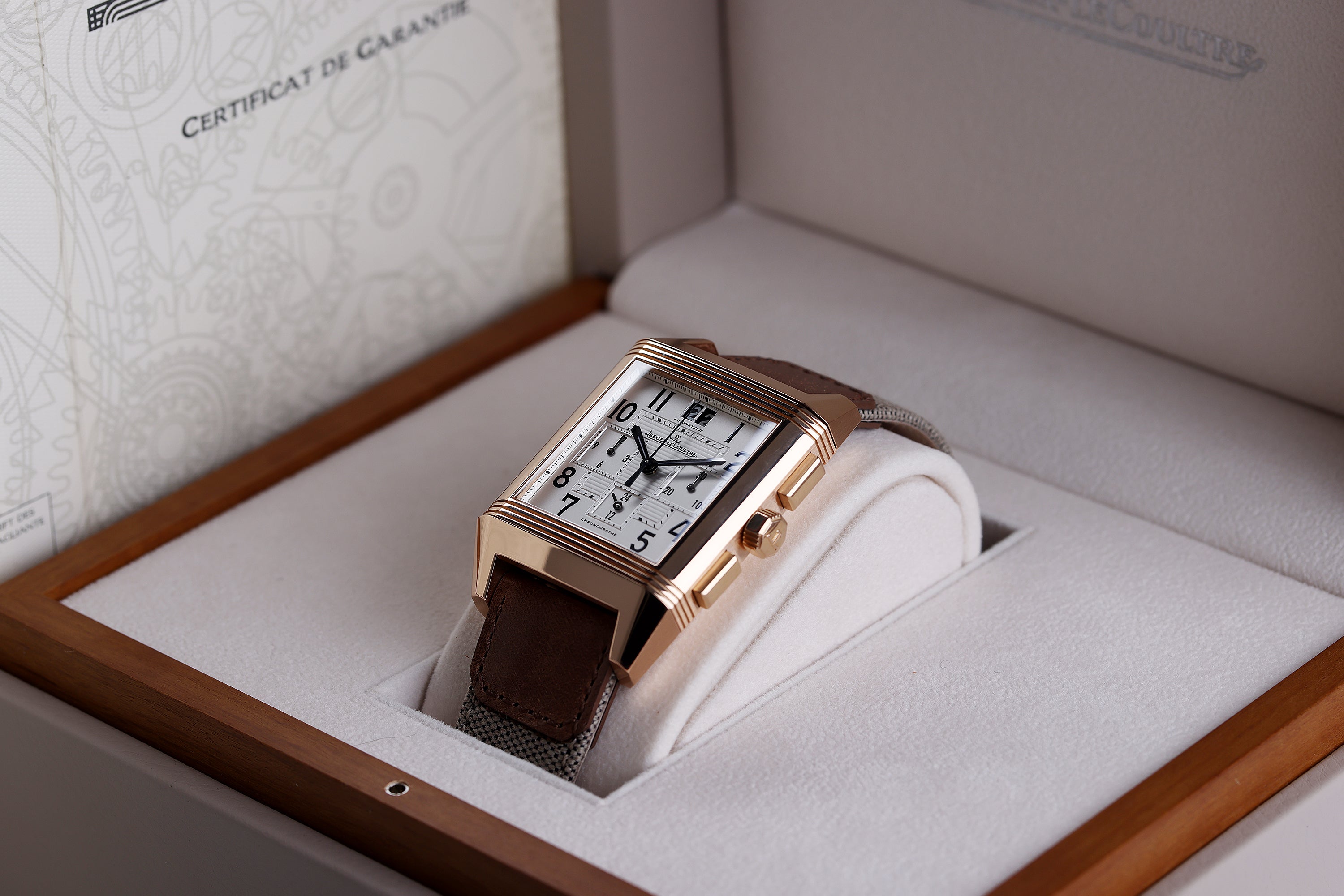 Jaeger-LeCoultre Reverso Squadra | REF. 230.2.45 | 18k Rose Gold | Automatic | 35mm | Box & Papers