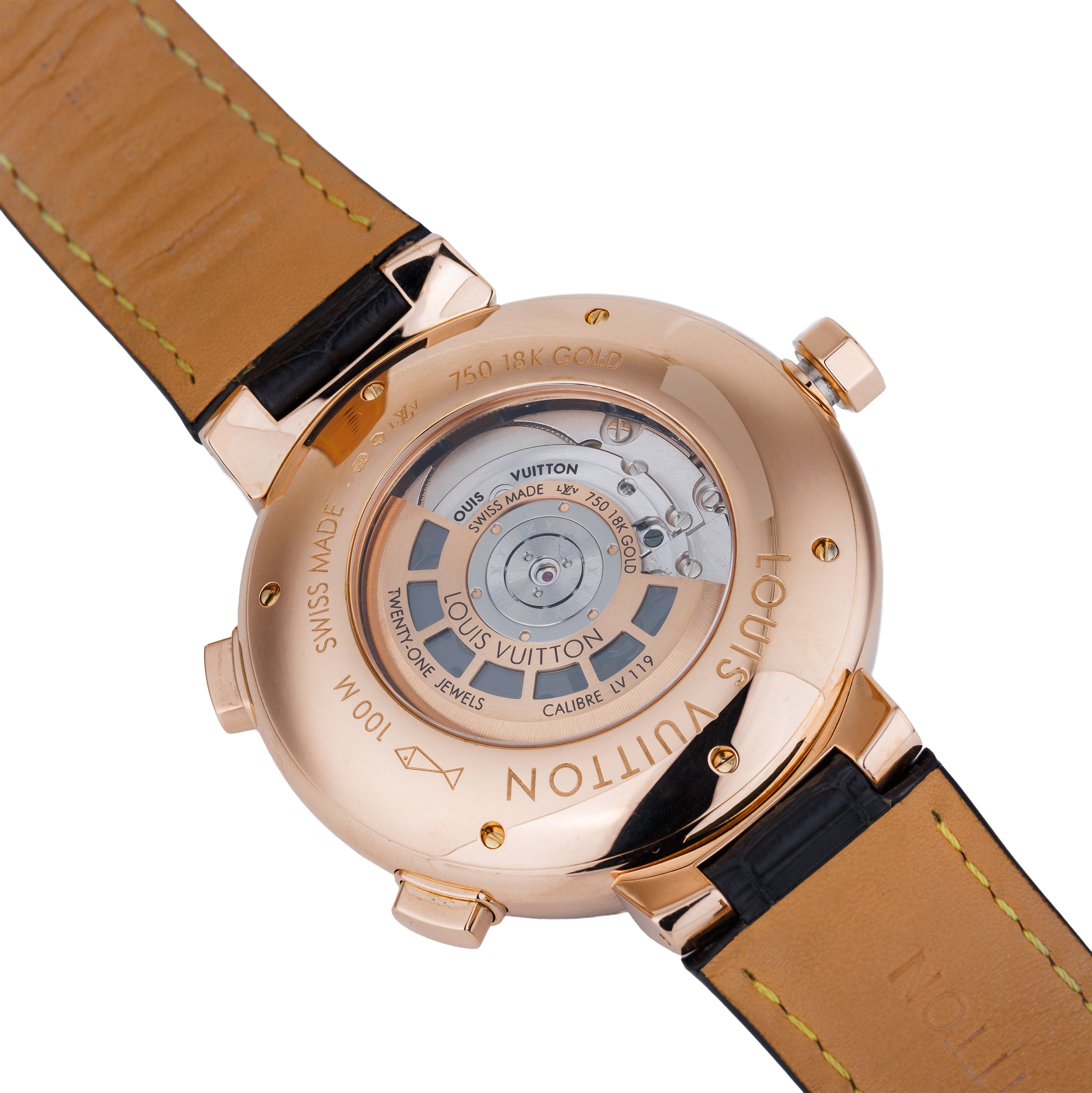 Louis Vuitton GMT Jump Hour | REF. Q10C5 | Dual Time Zone | 18k Rose Gold | 2010s