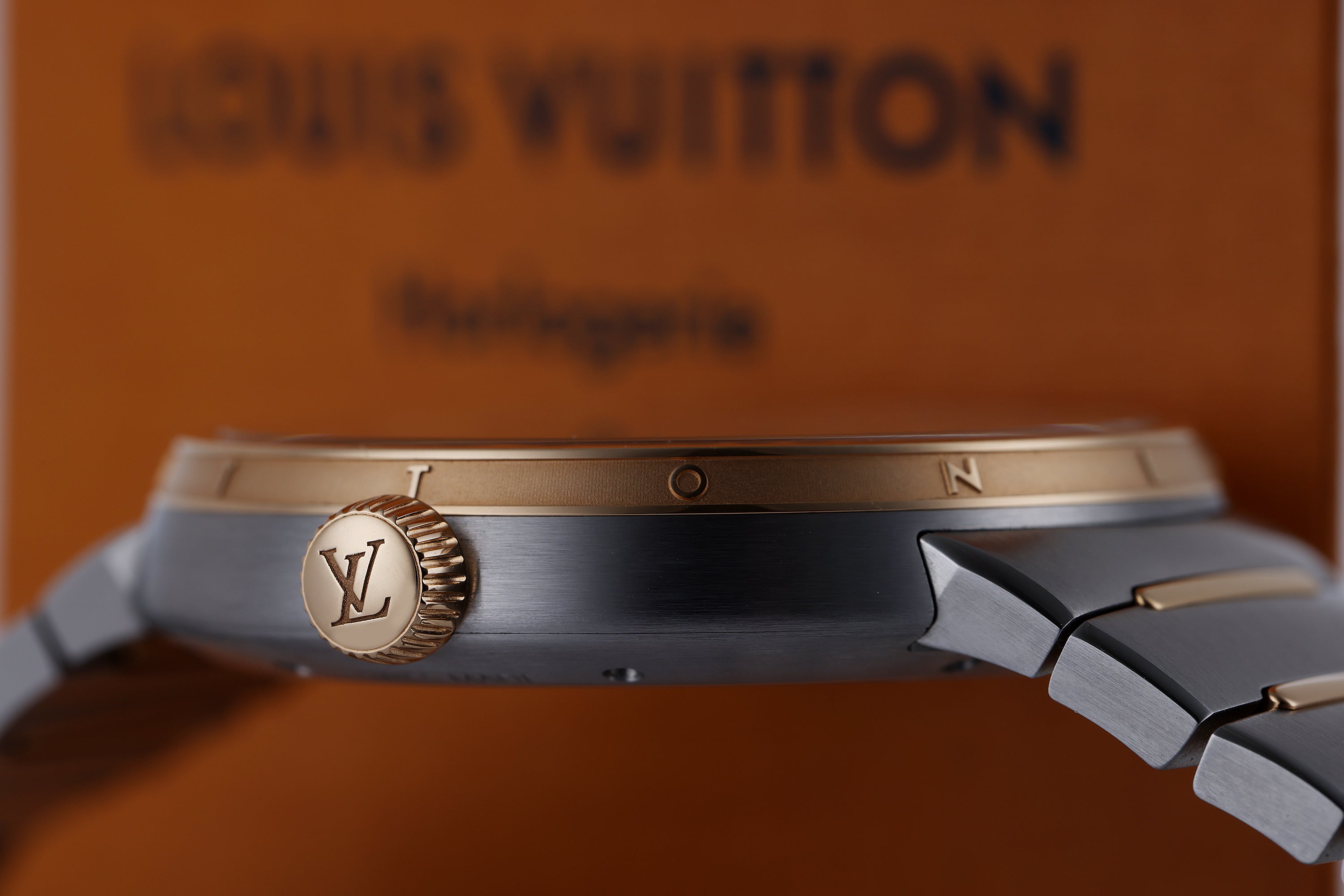 Louis Vuitton Tambour Automatic | REF. W1SP10 | Stainless Steel & 18k Rose Gold | 40mm | Box & Papers | 2023