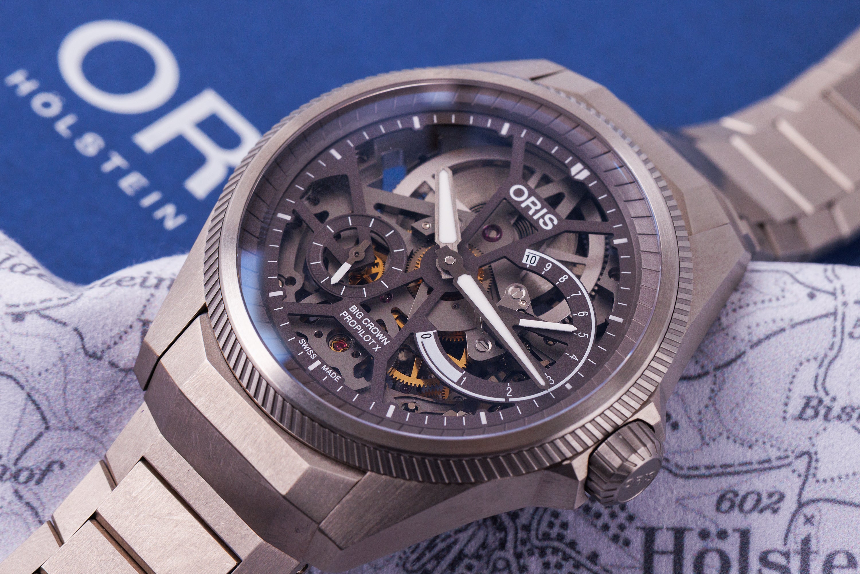 Oris ProPilot X Calibre 115 | REF. 01 115 7759 7153-Set7 22 01TLC | Titanium | 10-Day Power Reserve | Manual Wind | 44mm | Box & Papers | 2026