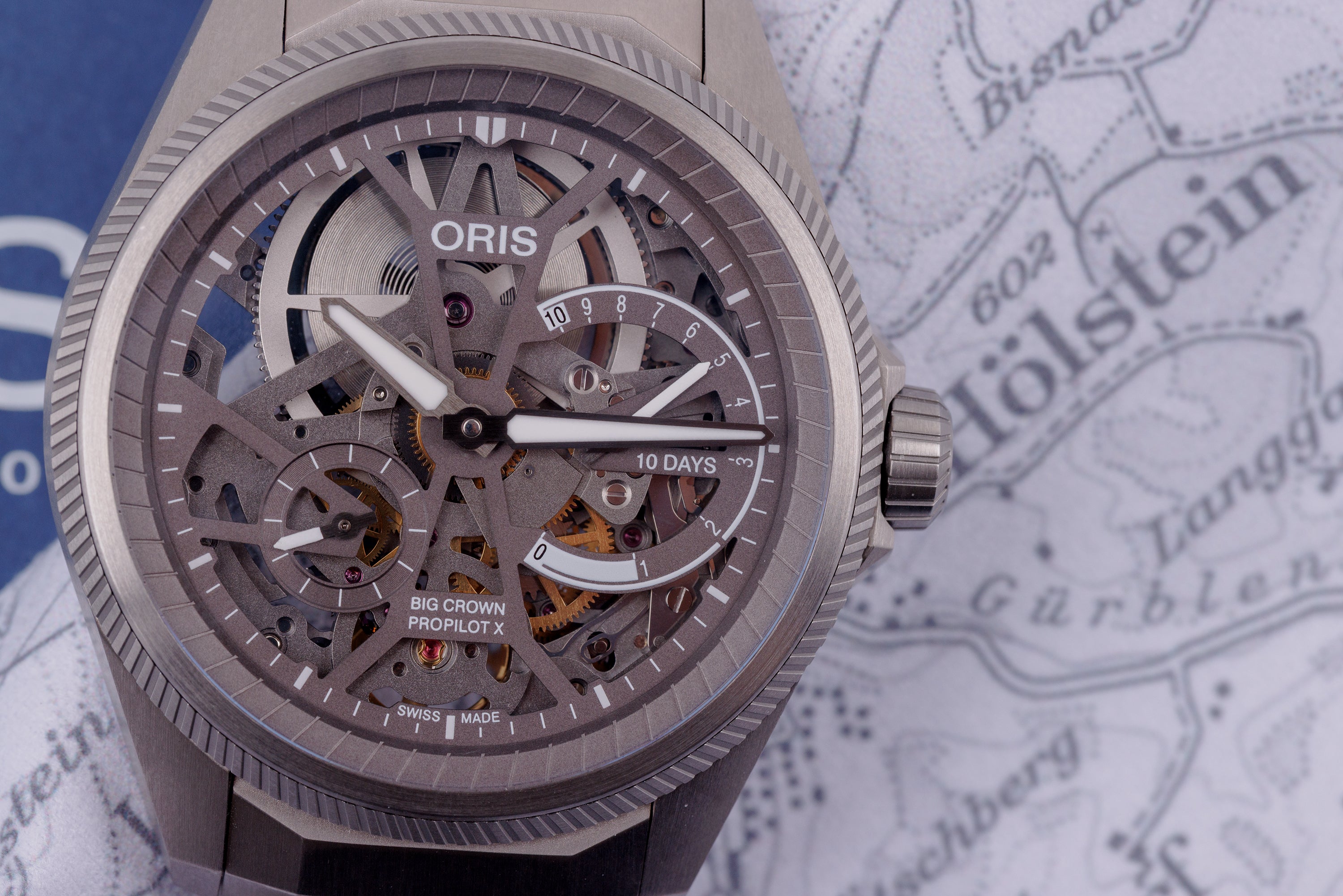 Oris ProPilot X Calibre 115 | REF. 01 115 7759 7153-Set7 22 01TLC | Titanium | 10-Day Power Reserve | Manual Wind | 44mm | Box & Papers | 2026