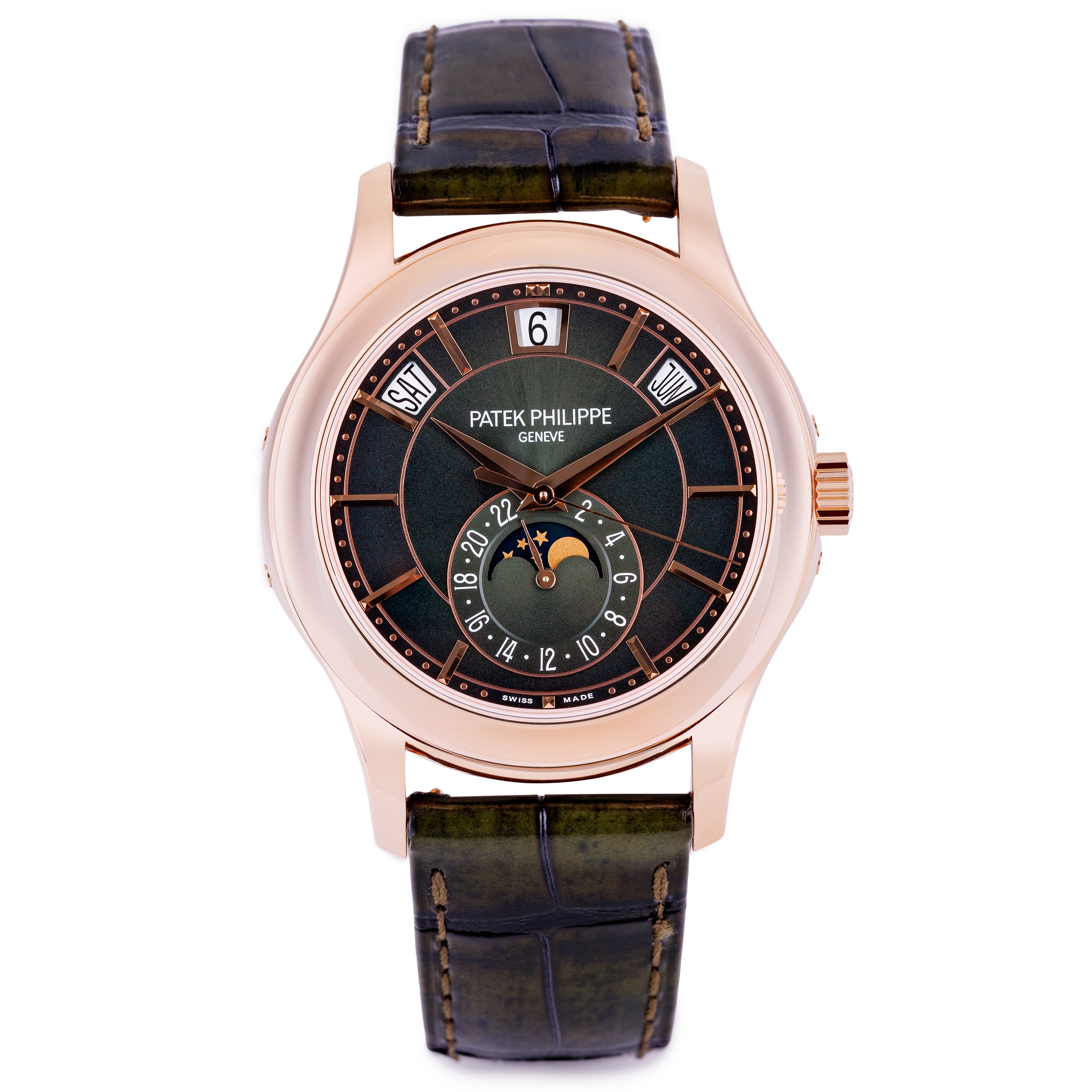 Unworn Patek Philippe Annual Calendar | REF. 5205R-011 | Green Dial | 18k Rose Gold | 40mm | Box & Papers | 2026