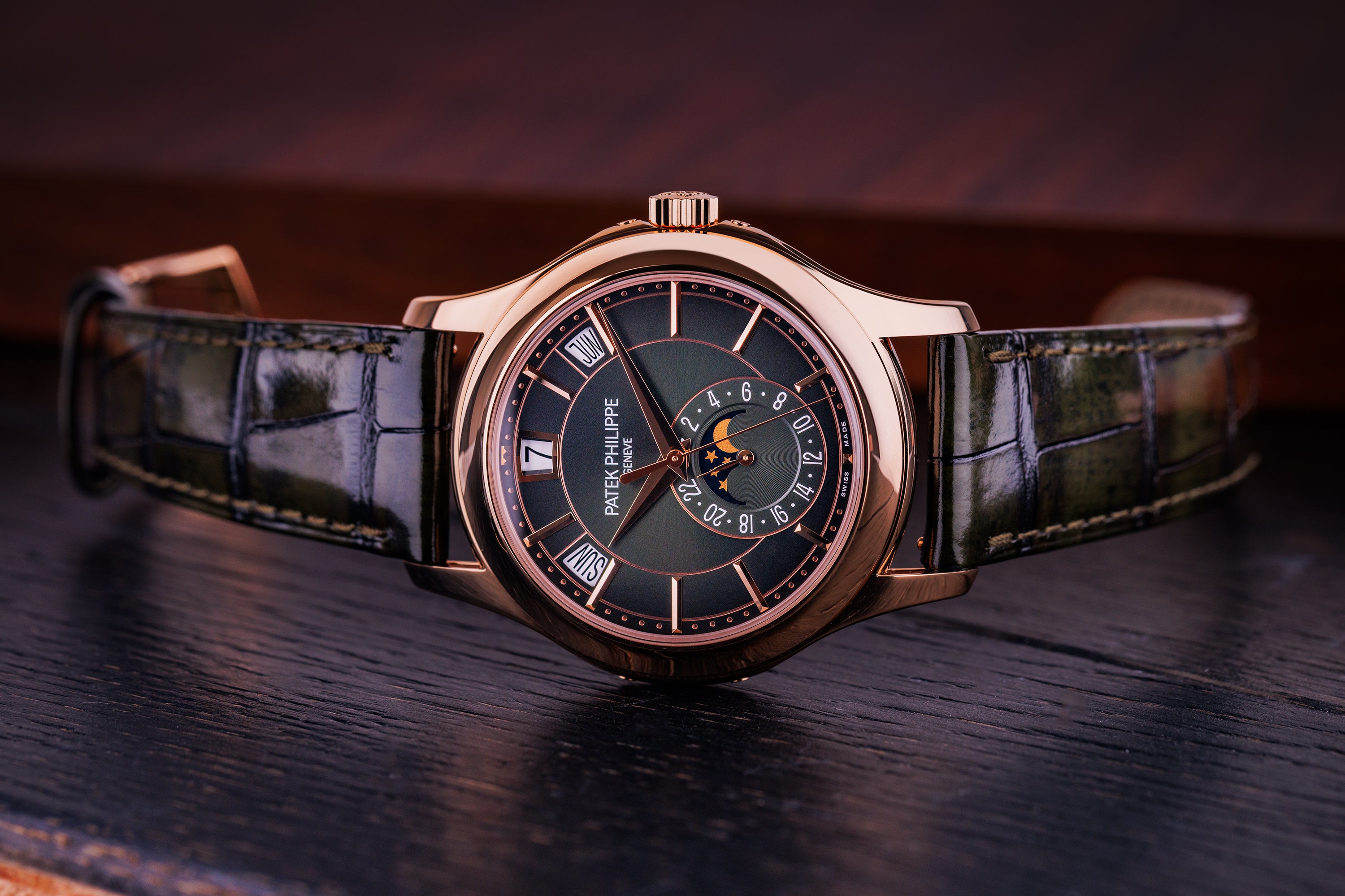 Unworn Patek Philippe Annual Calendar | REF. 5205R-011 | Green Dial | 18k Rose Gold | 40mm | Box & Papers | 2026