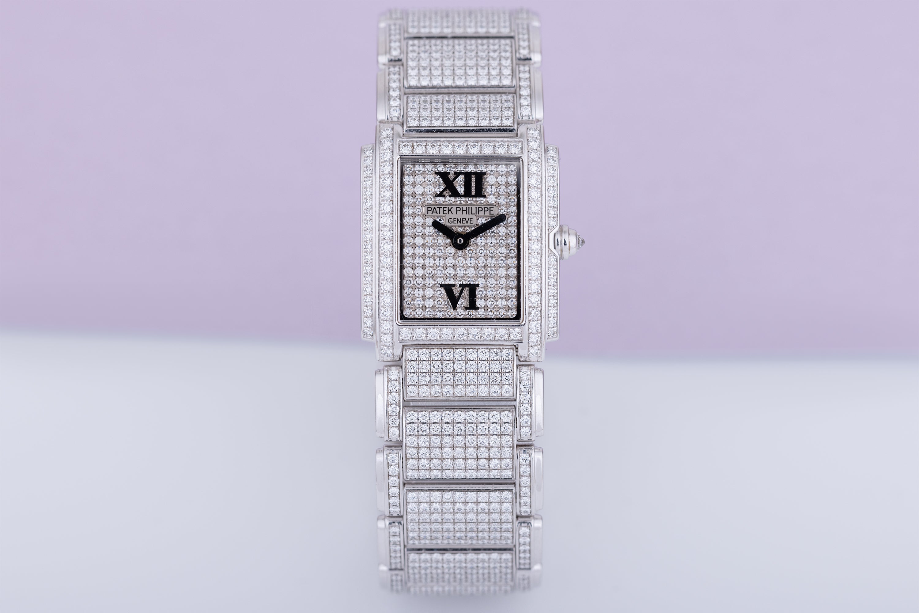 Patek Philippe Twenty-4 | REF. 4908/50G | 18k White Gold | Full Pavé Diamonds