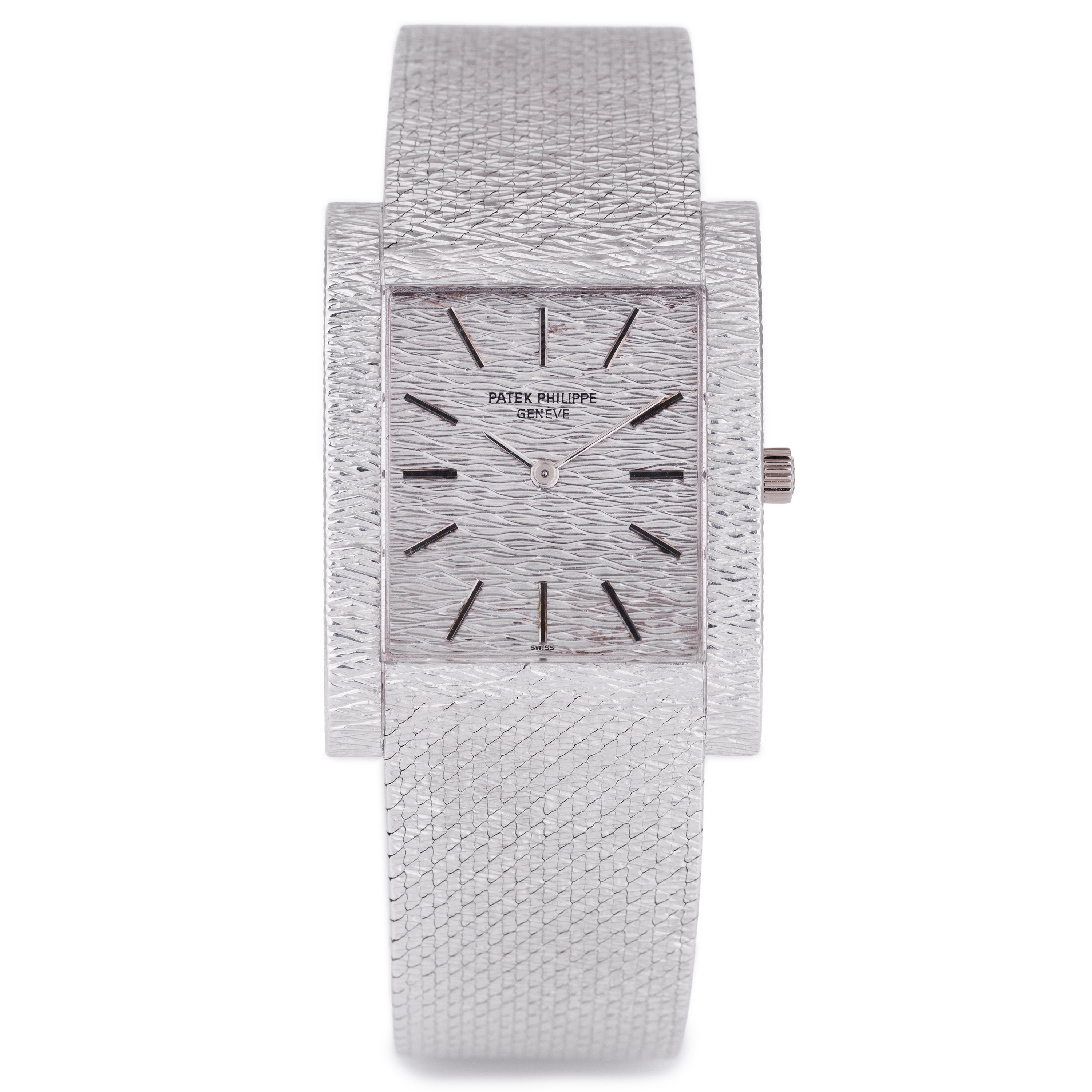 Patek Philippe Gondolo | REF. 3553/1 | Bark Finish | Manual Wind | 26mm | 18k White Gold | Circa 1970s