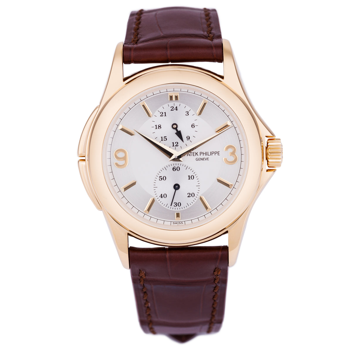 Patek Philippe Calatrava Travel Time | REF. 5134J-011 | 18k Yellow Gold | 37mm | Box & Papers, 2009 | Patek Service, 2024 - Unworn since