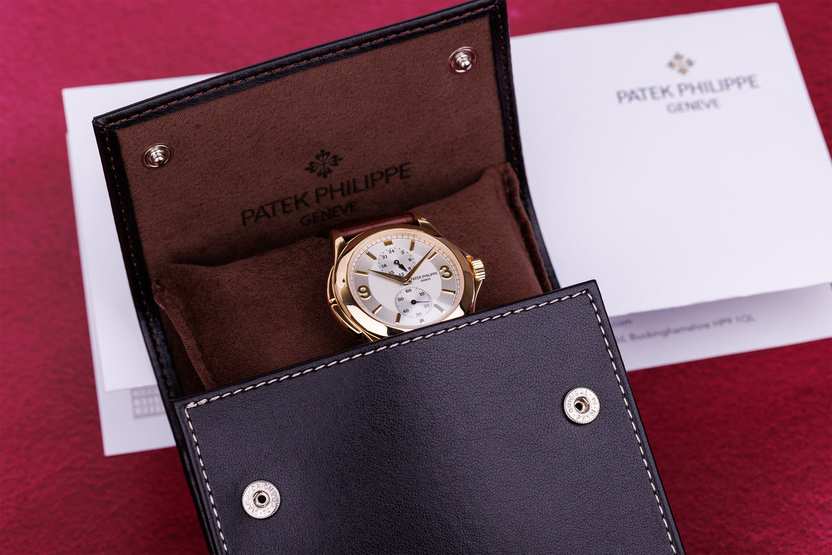 Patek Philippe Calatrava Travel Time | REF. 5134J-011 | 18k Yellow Gold | 37mm | Box & Papers, 2009 | Patek Service, 2024 - Unworn since
