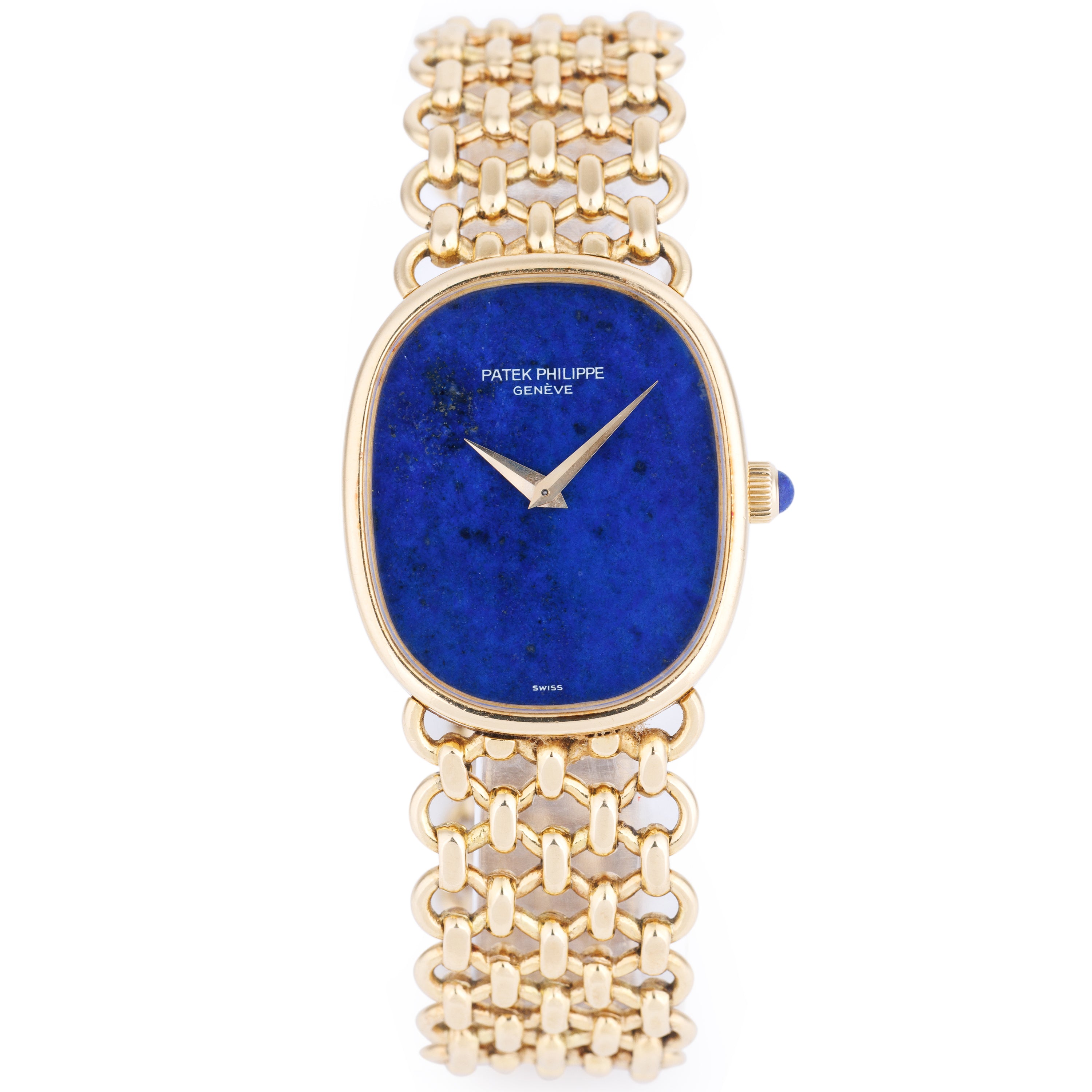 Ultra Rare Patek Philippe Golden Ellipse | REF. 3848/901 | Lapis Lazuli Dial | 27mm | 18k Yellow Gold | Box & Papers | 1980