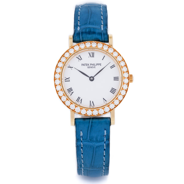 Patek Philippe Lady Calatrava | REF. 4820 | Diamond Bezel | 18k Yellow Gold | 1990's