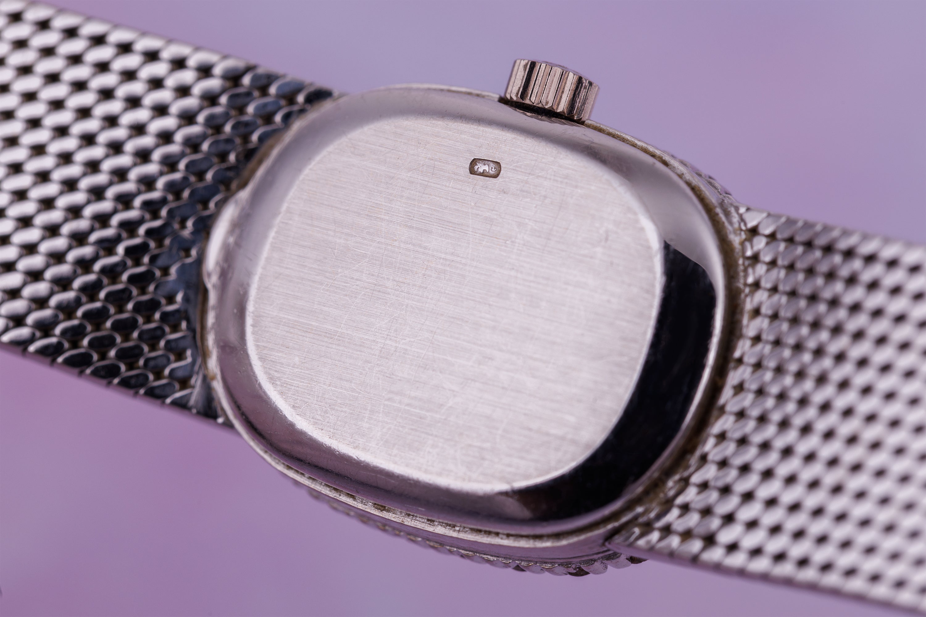 Patek Philippe Lady Ellipse | REF. 3377/1 | 18k White Gold | Diamond Bezel | Blue Dial | 17.5mm | Manual Wind | 1970s