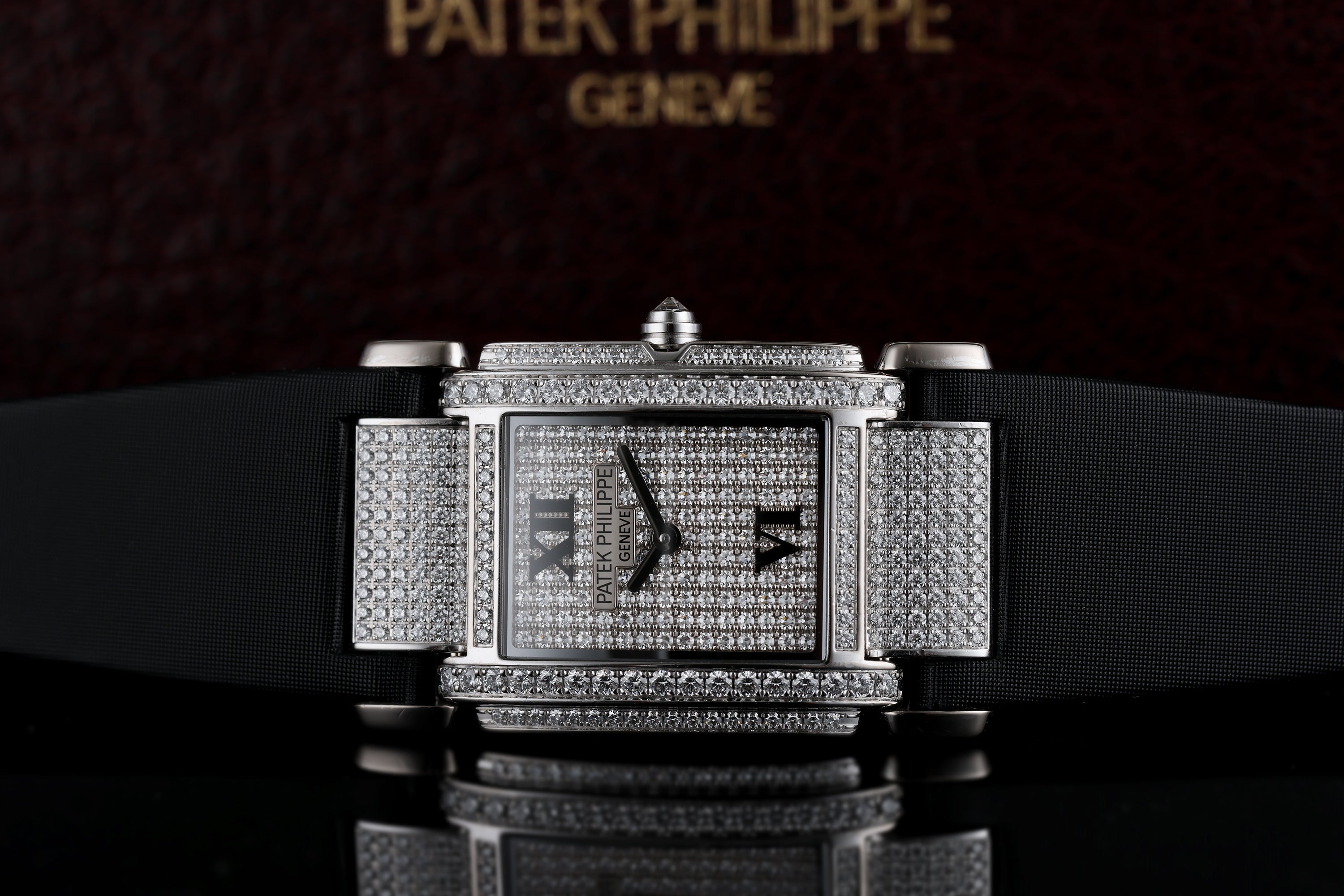 Patek Philippe Twenty-4 | REF. 4910/0G | 18k White Gold | Pavé Diamonds | Box & Papers | 2004